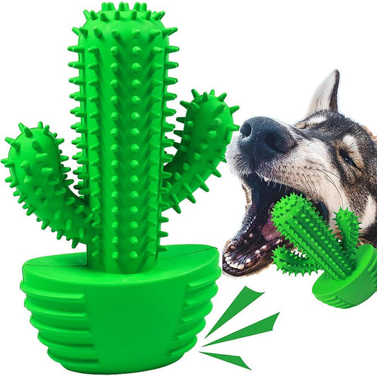 Pamlulu Dog Chew Toys Dog Toothbrush Stick Teeth Cleaning Brush Dental for Medium Large Dog, Puppy Christmas Easter Birthday Gifts, Outdoor Squeaky Toys for Aggressive Chewers Interactive Tough Toys
