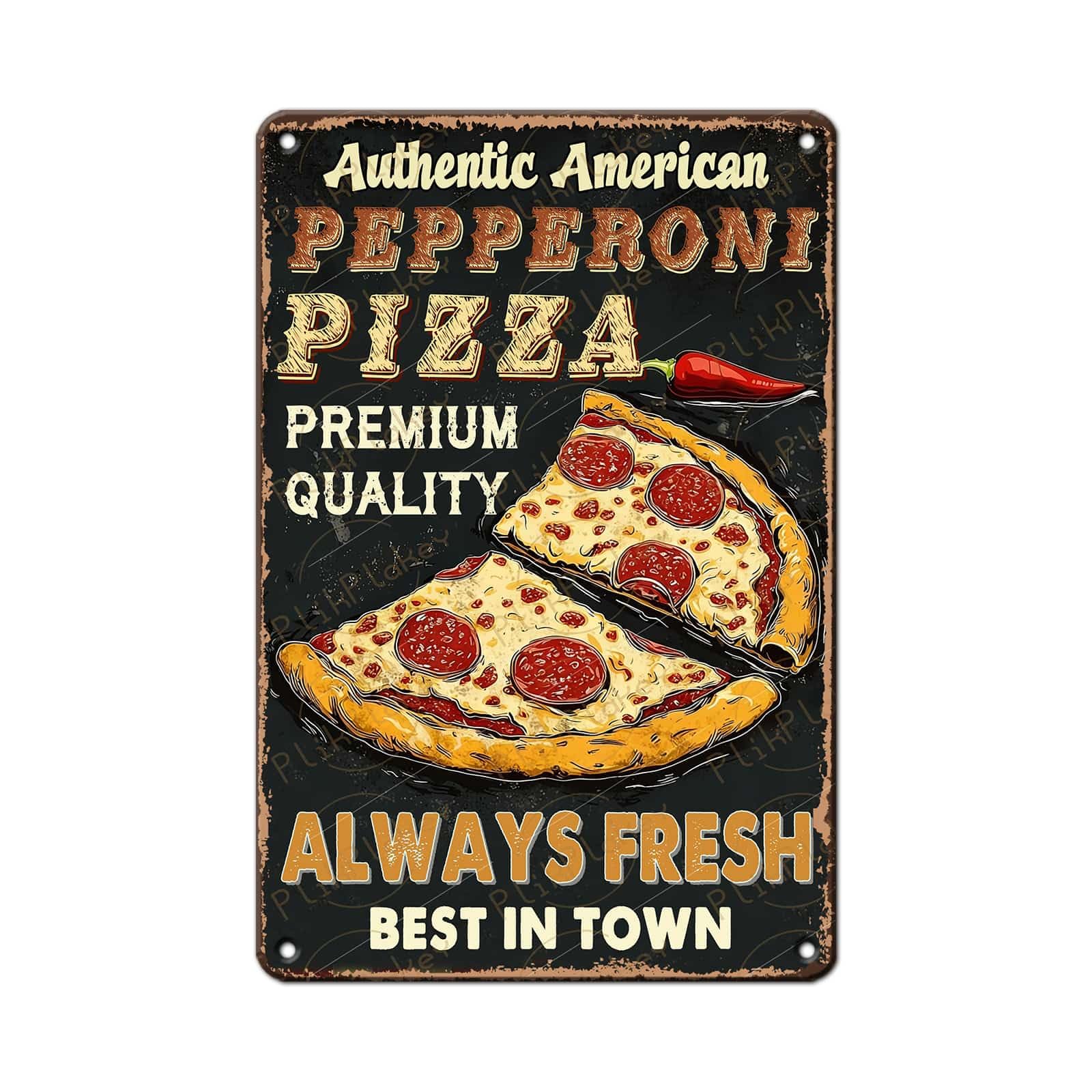 Best in Town Beef Hamburgers Retro Metal Tin Sign Vintage Wall Decor Bar Fast Food Shop Restaurant Kitchen Snack Truck Pub Coffee Home Poster 12x8 Inch