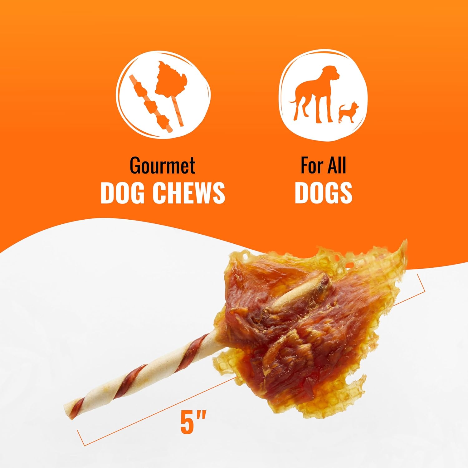 Good ‘n’ Fun Triple Flavor Wings Chews for All Dogs, Treat Your Dog to Long-Lasting Chews Made with Chicken, Beef Hide and Pork Hide, 8 oz