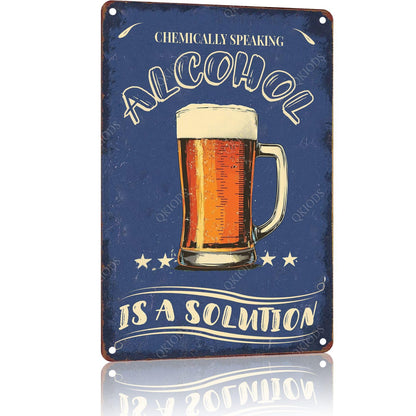 Metal Sign I Hate My Job Oh Please Funny Toilet Retro Tin Sign Bathroom Wall Art Home Décor, 12x8inch