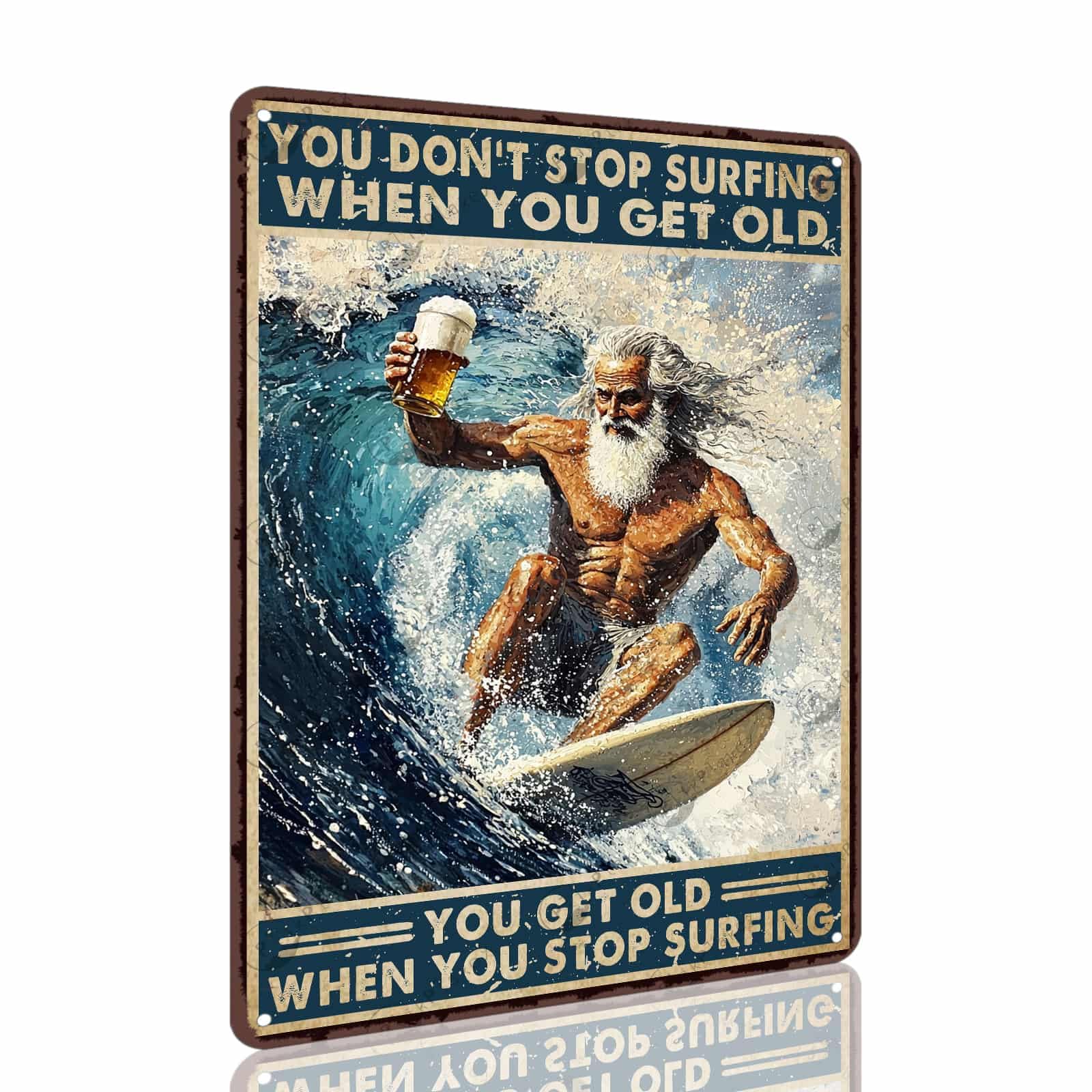 Vintage Sea Turtle Metal Sign Get Naked Unless You Are Just Visiting Don'T Make It Weird Fun Wall Decor for Home Beach Theme Bathroom Parlor Tin Plaque 12x8 Inch