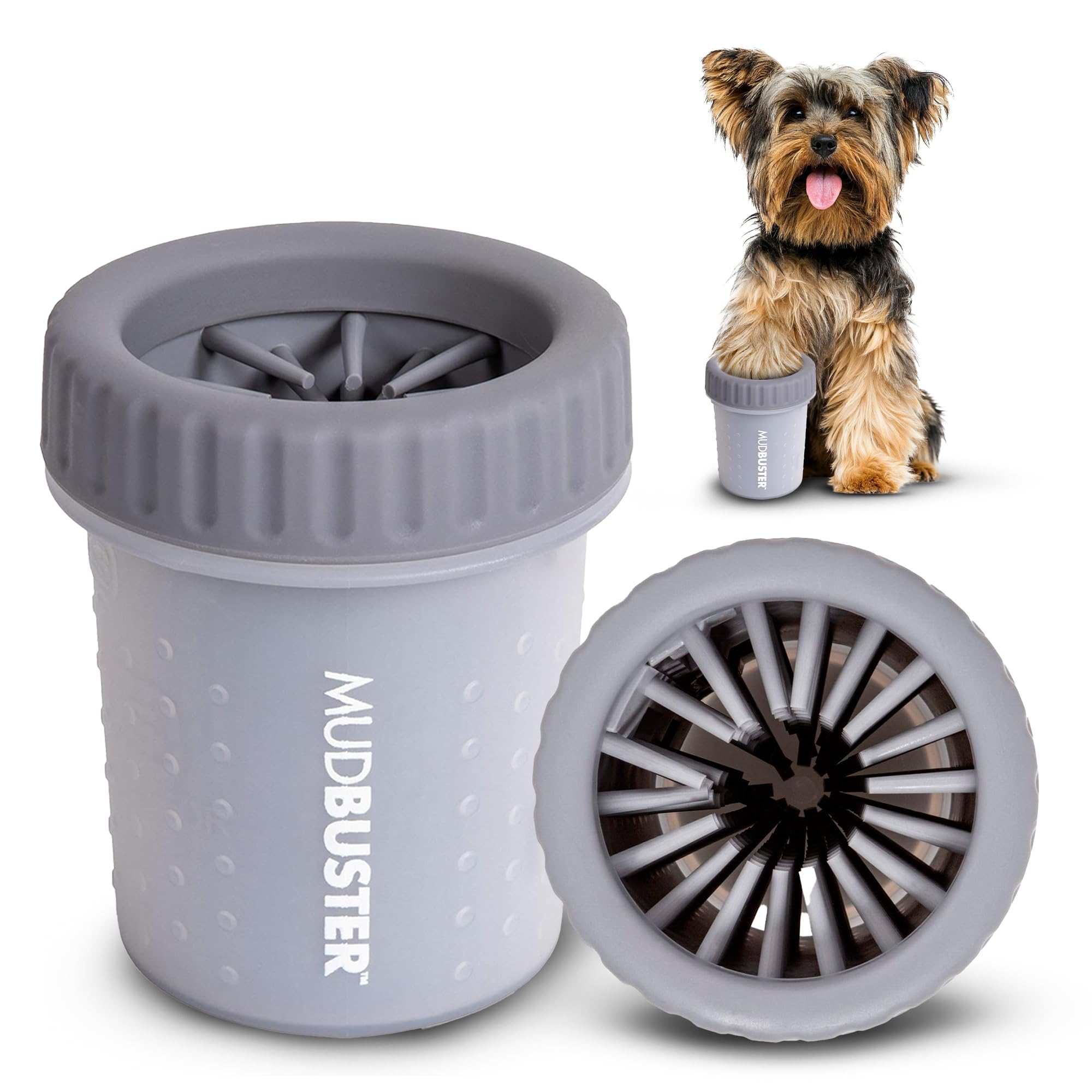 Dexas Pink Medium Dog Paw Cleaner, MudBuster - Premium Quality Pet Supplies and Dog Accessories for Dogs, Easy to Use, Mess Free, BPA Free, Patented Product