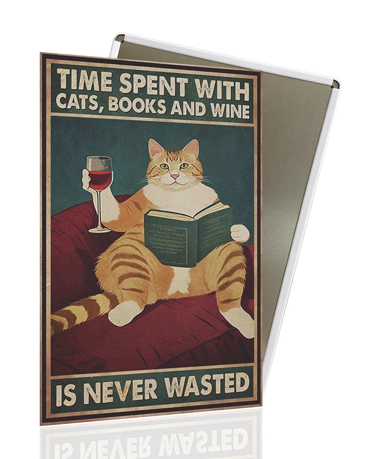 Vintage Black Cat Metal Sign, That's What I Do I Bake And I Know Things Funny Cat Sign Wall Decor for Bedroom Bathroom Retro Metal Tin Sign, Metal Cat Sign Home Decor For Cat Lovers 8x12â€³