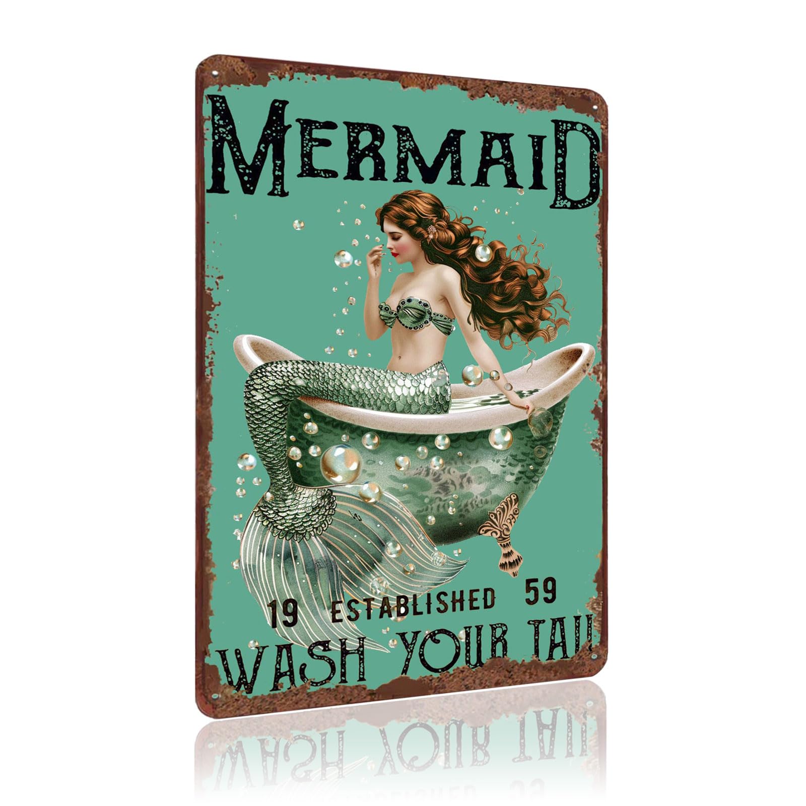 Metal Signs Wildflower Vintage Metal Tin Sign for Home Office Kitchen Bar Cafe Garden Wall Decor 12x8 Inch