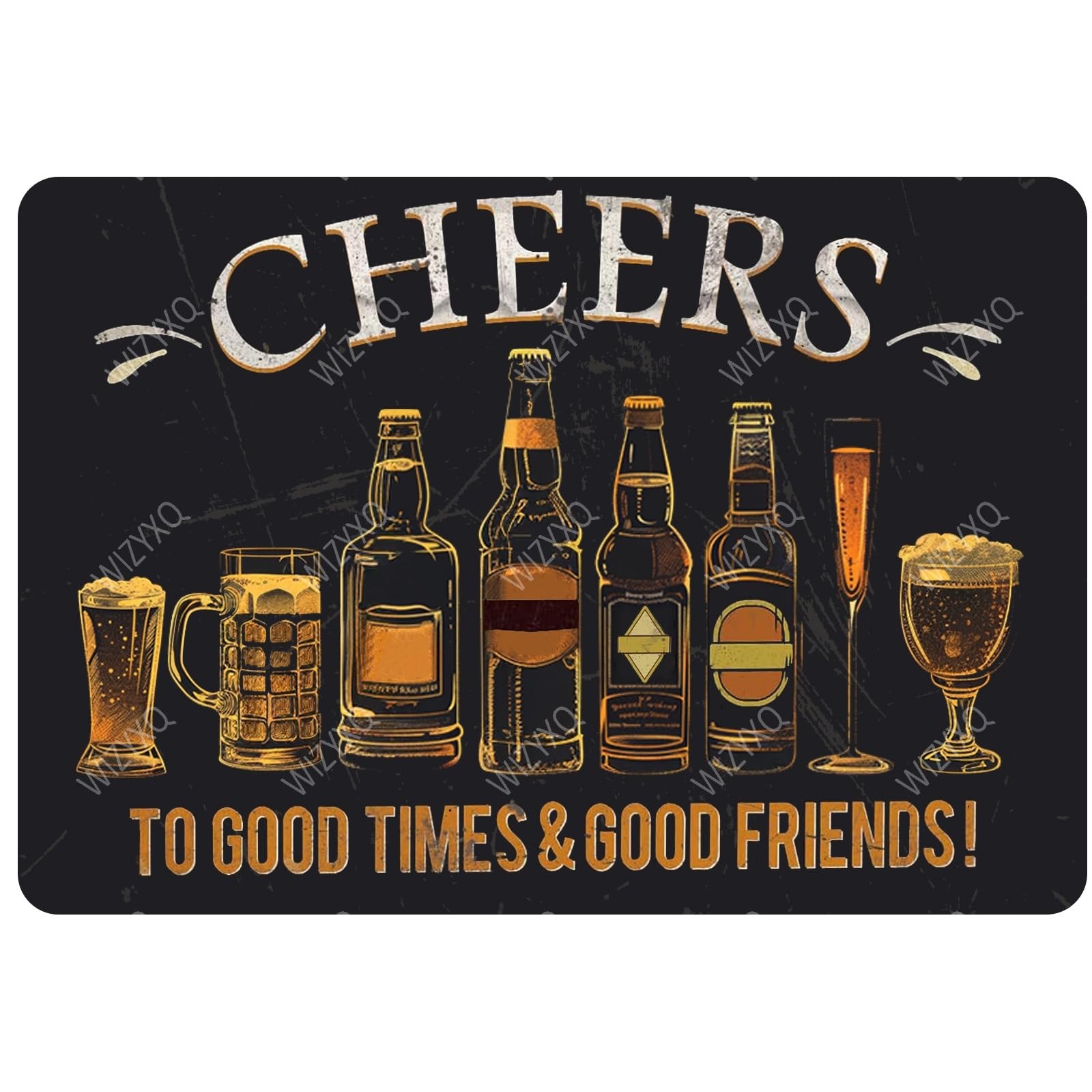 Floral and Bee Metal Signs In A World Where You Can Be Anything Funny Vintage Tin Sign Retro Wall Decor for Bee Lovers Room 8×12 Inches
