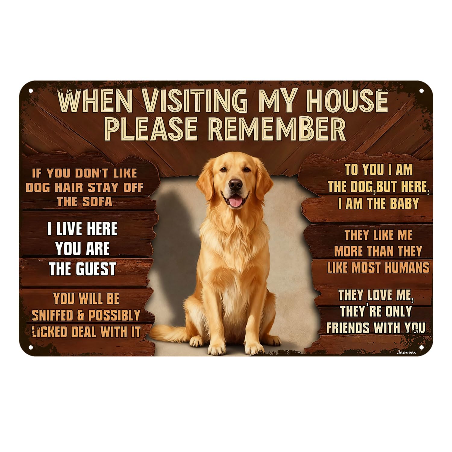 Funny Malamute Dog Vintage Tin Sign When Visiting My House Please Remember Metal Wall Art For Home Garage Bar Man Cave Patio Porch Decor 8x12 Inch