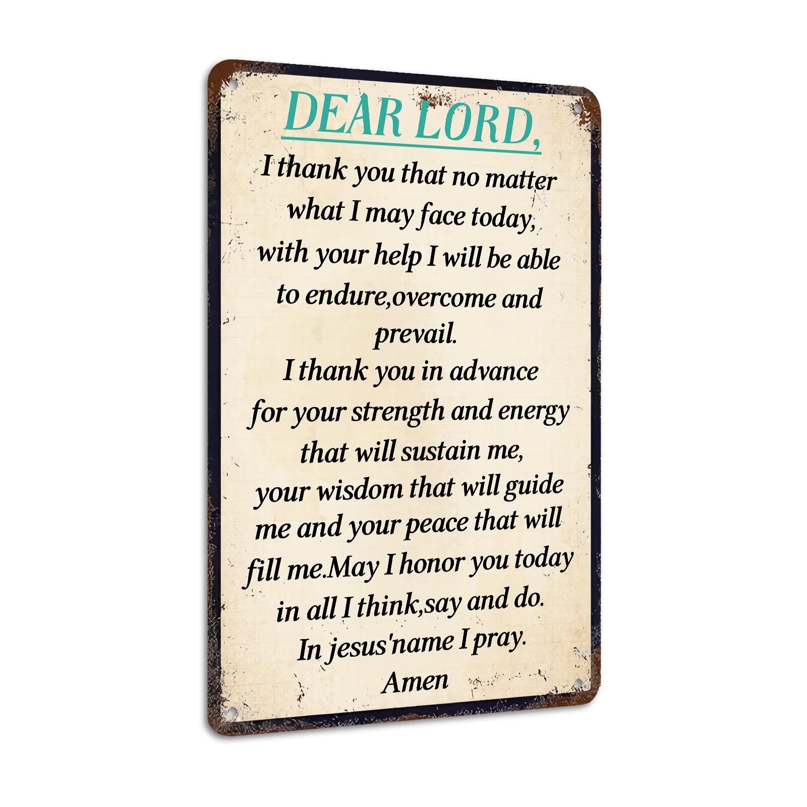 Bless the Food Before Us Wall Decor Christian Gift Bible Verse Metal Tin Signs Inspirational Sign for Farmhouse Kitchen Dining Room Wall Decor 8x12 Inch