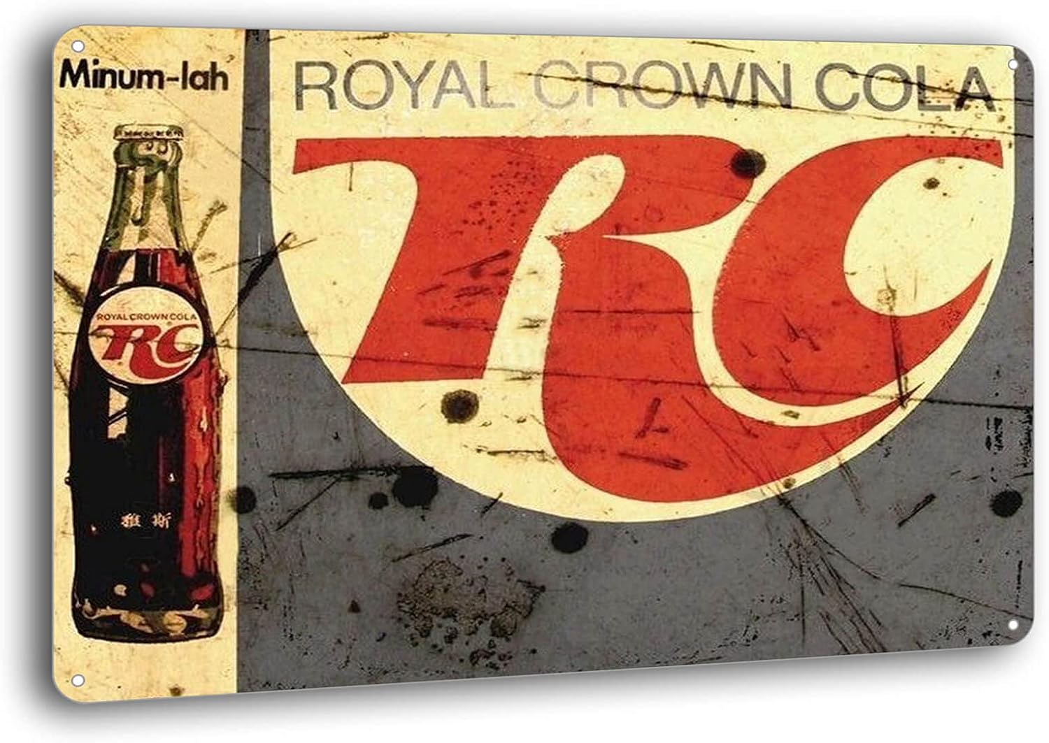 Metal Tin Signs Royal Crown RC Cola Soda Pop Ad Vintage Retro Store Wall Decor 8 x 12 inches