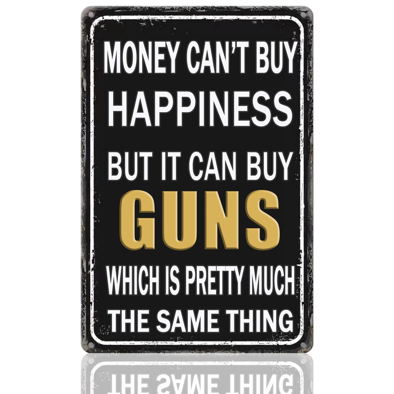 Funny Garage Signs Man Cave Decor For Men Vintage Metal Tin Sign Gifts For Man Cave No Trespassing Sign Warning Due To The Rising Cost Of Ammunition Sign Wall Decor For Home Bar 12 X 8 Inches