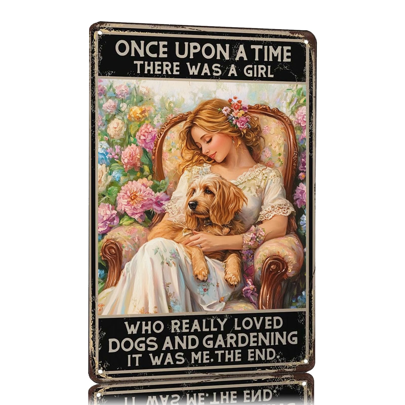 Metal Signs Wildflower Vintage Metal Tin Sign for Home Office Kitchen Bar Cafe Garden Wall Decor 12x8 Inch