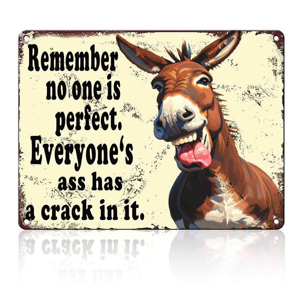 Funny Don'T Expect Me Normal Metal Tin Sign 12x8 Inch Horse Tin Sign Don'T Expect Me Normal Horse Poster Home Kitchen Garden Bar Restaurant Coffee Are Wall Decor