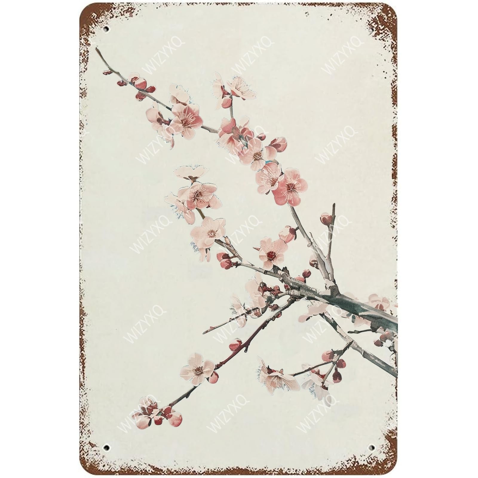 Flowers Metal Signs Vintage A Bouquet of Wild Flowers Tin Sign Retro Wall Decor for Living Room Bedroom Greenhouse Garden Yard Shop Bar 8×12 Inches