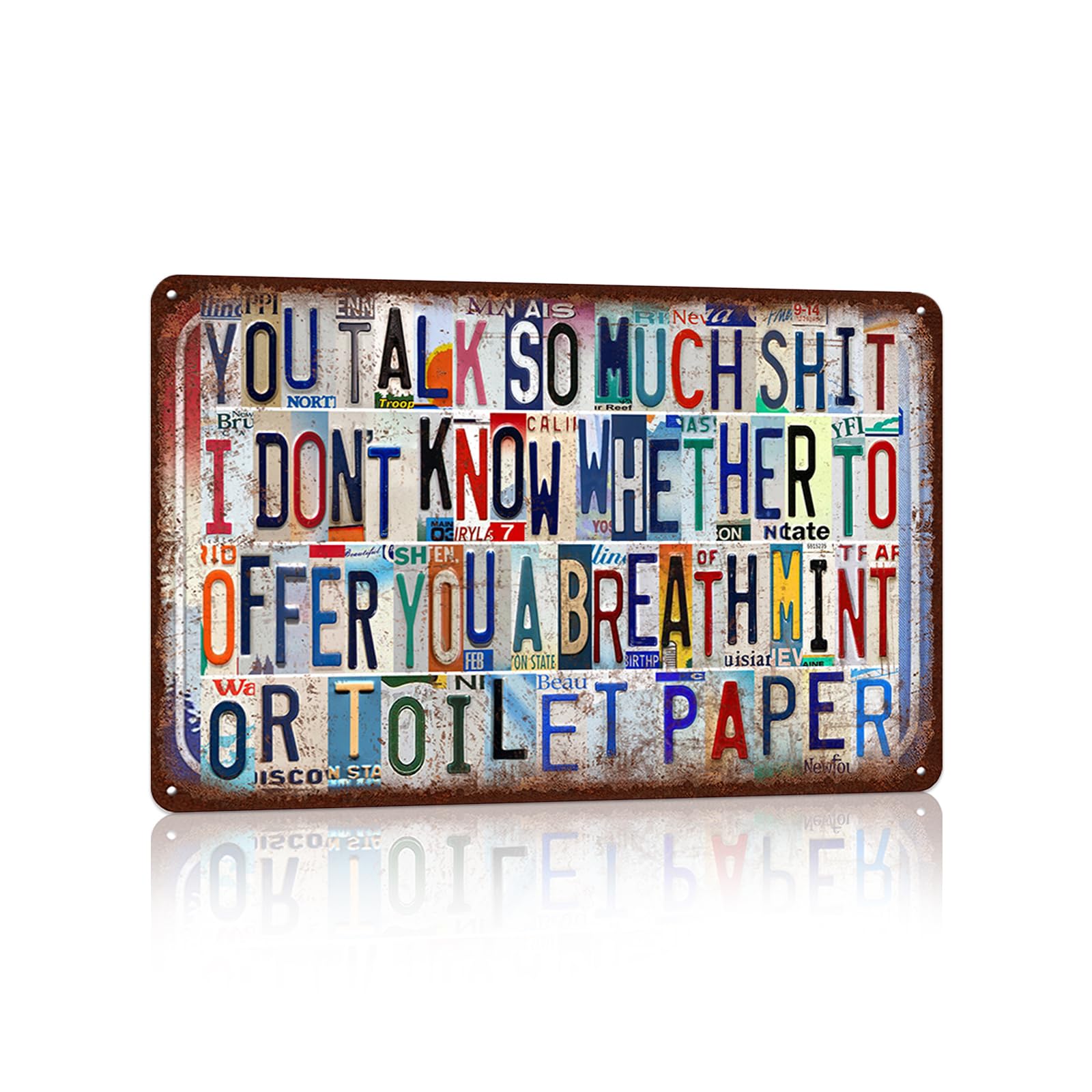 Vintage Metal Tin Signs Wall Decor for Man Cave Garage Bar Home 12 x 8 Inches - I Am Currently Unsupervised.I Know,It Freaks Me Out Too But The Possibilities Are Endless