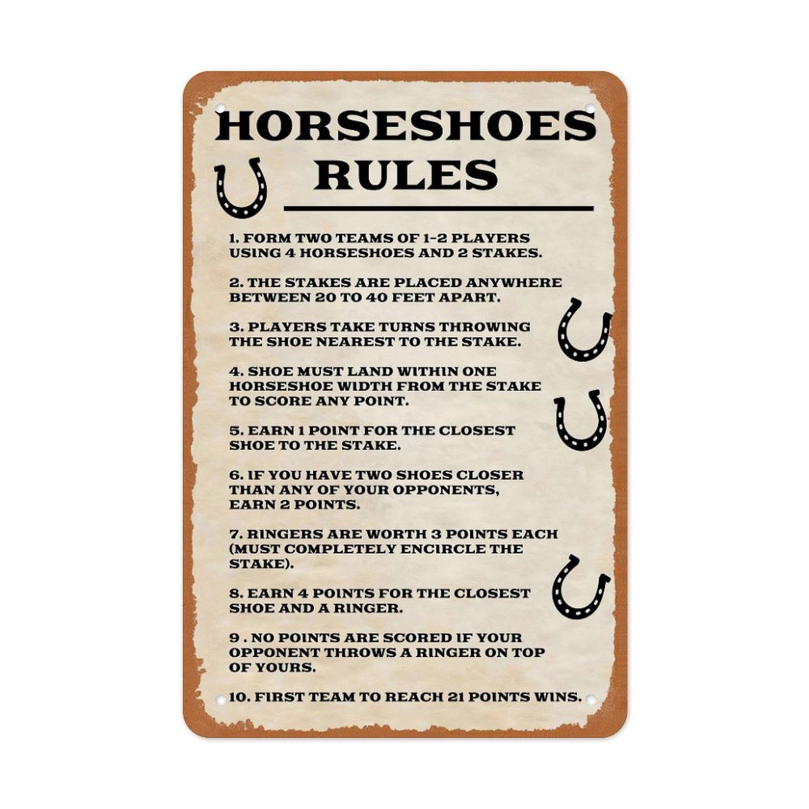House Rules Metal Tin Sign – Black & White Family Rules Typography Poster, Chalkboard Farmhouse Rustic Wall Art for Entryway Kitchen Living Room, Vintage Home Decor 12x8 Inch