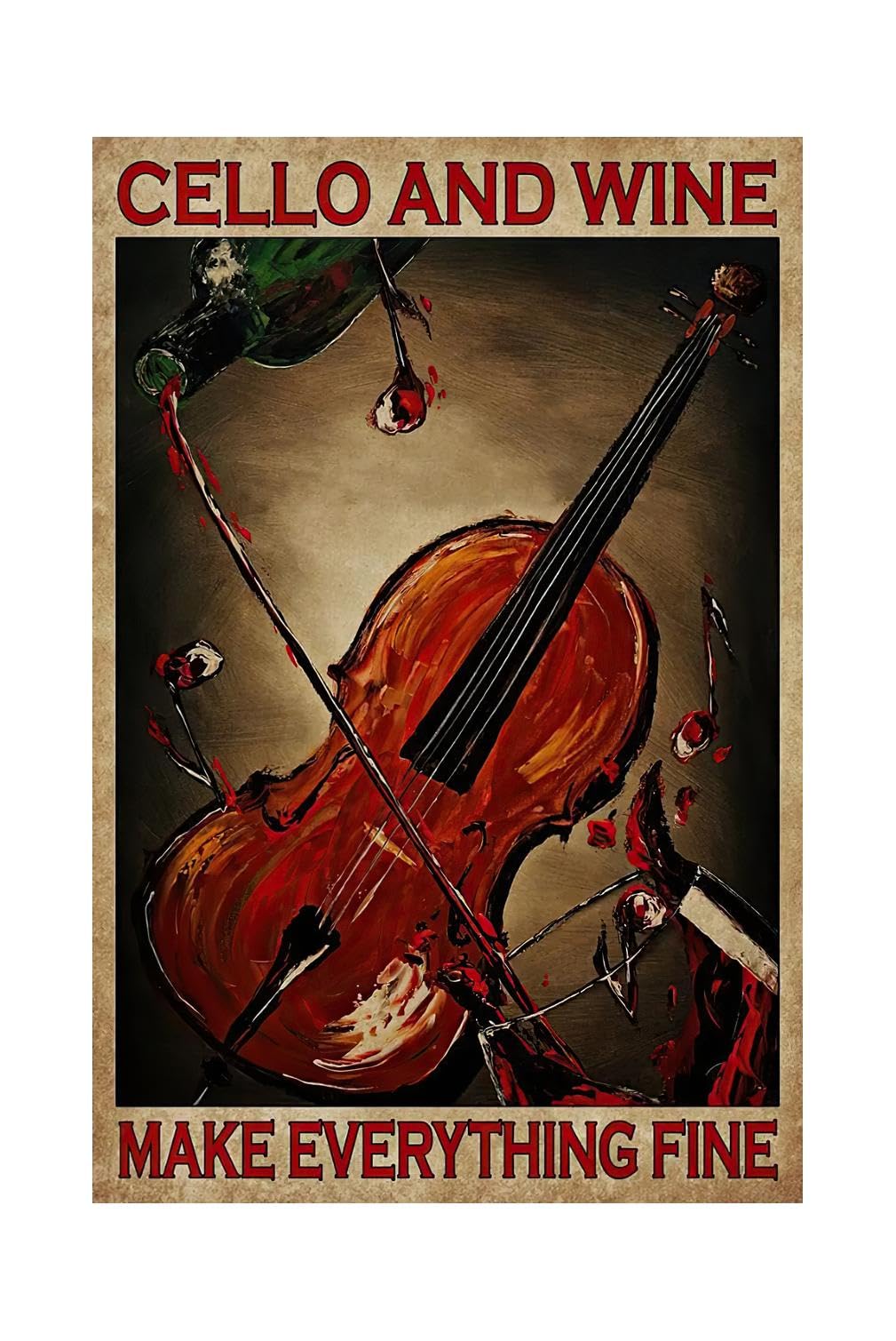 Music Tin Signs, Rock Bands Skull Metal Sign, Feel Alive, Guitar Poster Studio Wall Decor Plants Plaque for Home, Office, Bars, Restaurants, Cafes, Pubs 8 X 12 Inches