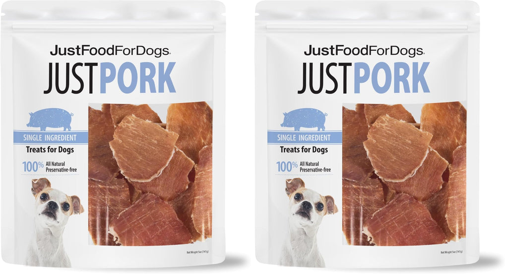 Just Food for Dogs Single Ingredient Healthy Dog Treats and Dog Snacks, Jerky Treats, Human Grade, Preservative and Grain Free, Rawhide Free Chews, Low Calorie Treat - Chicken Breast, 5 oz