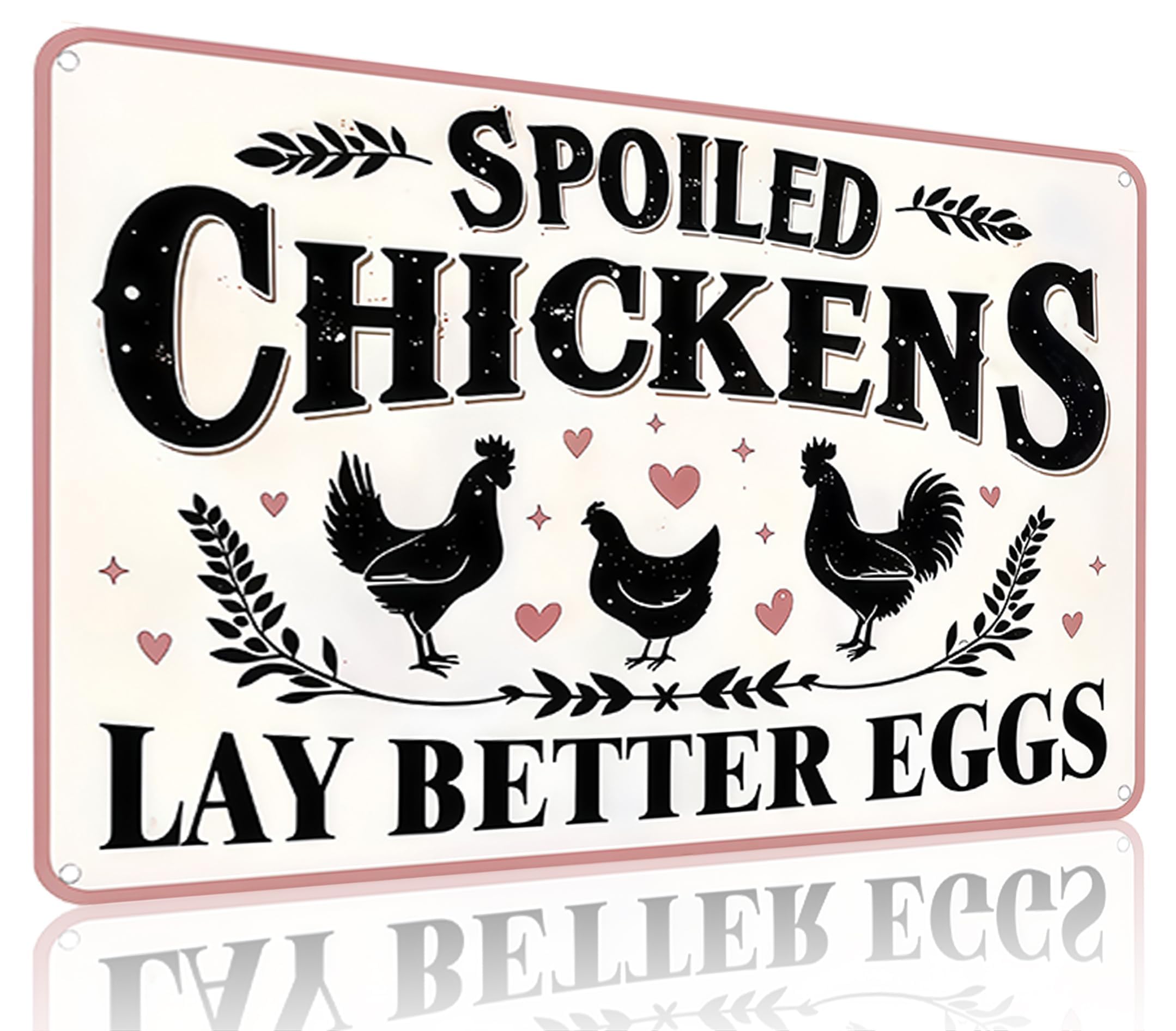 Funnysign Chicken Gifts Vintage Chicken Today's Mood Tin Sign for Chicken Coop Farm Kitchen Garden Yard Decor 8x12 inch (3914)