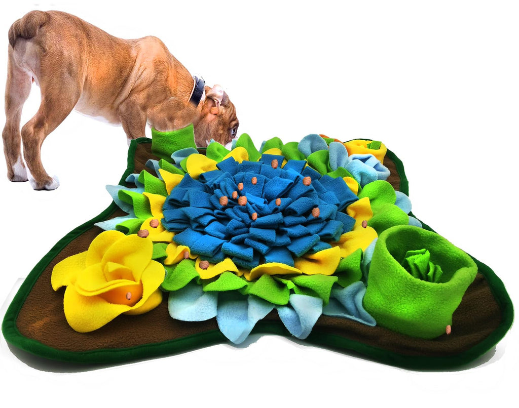 Dogs Snuffle Mat Pet Feeding Mats Puppy Sniffing Pad ,Cat Doggies Interactive Puzzle Toys for Multiple Breeds Encourages Natural Foraging Skills,Training and Stress Release (Orange)
