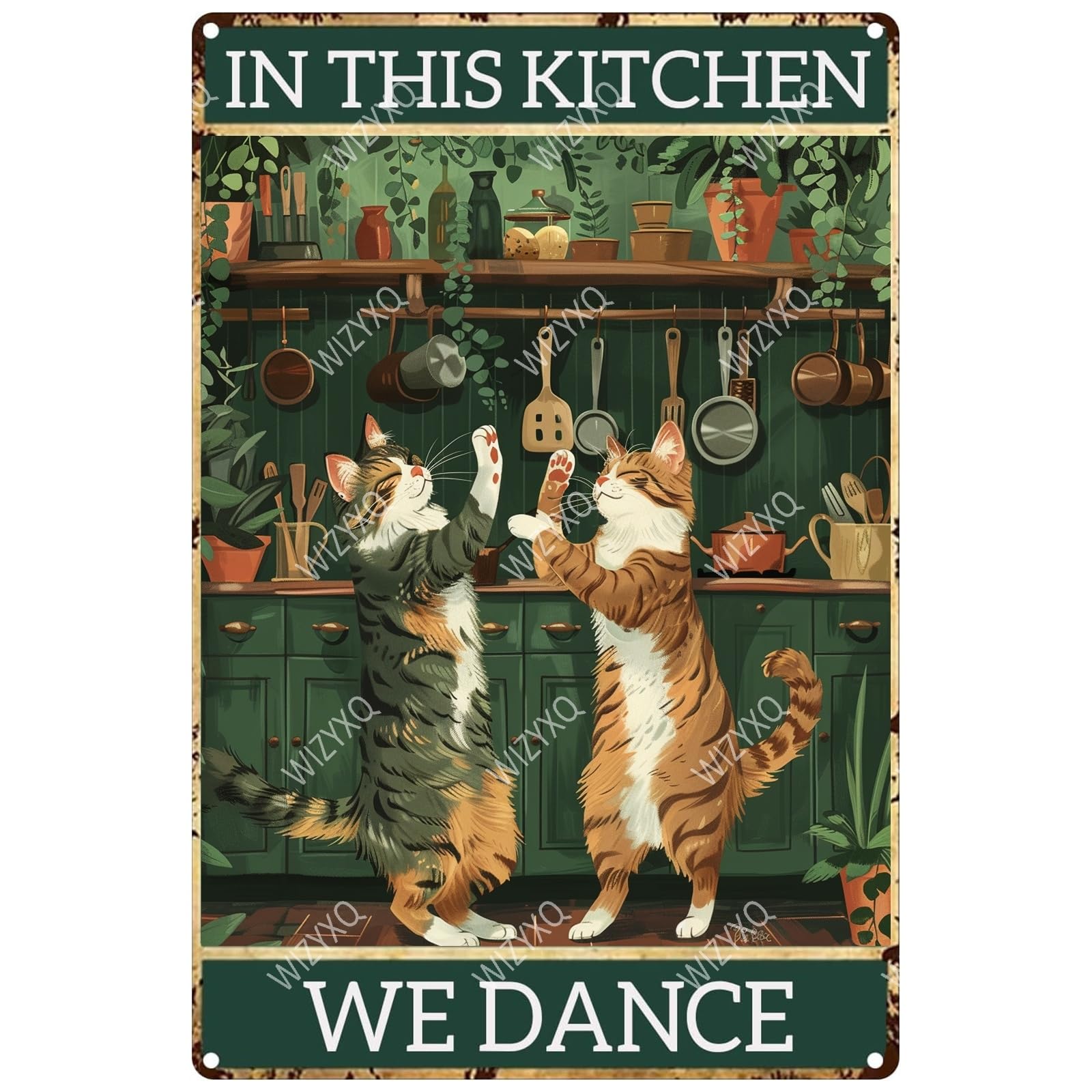 Floral and Bee Metal Signs In A World Where You Can Be Anything Funny Vintage Tin Sign Retro Wall Decor for Bee Lovers Room 8×12 Inches