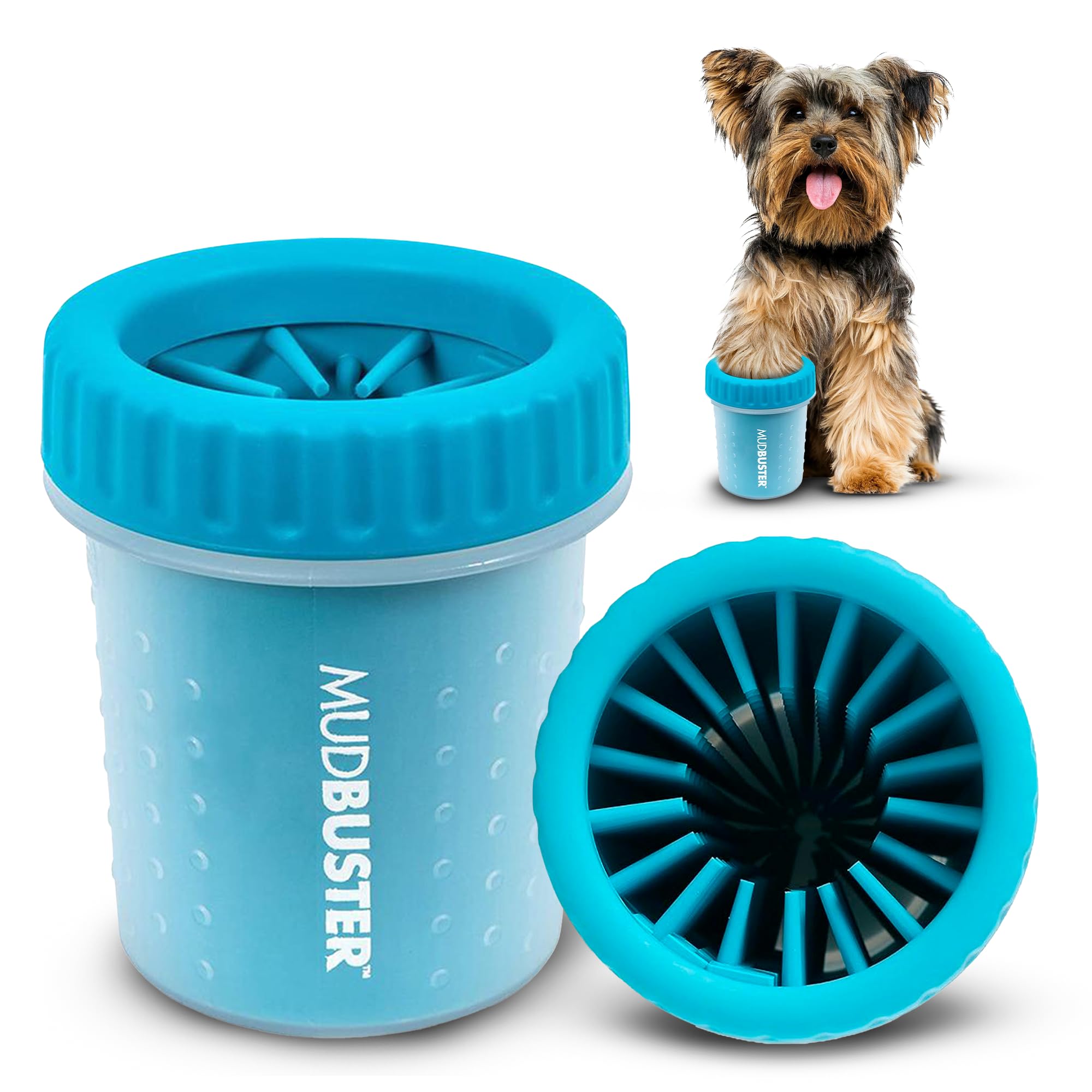 Dexas Pink Medium Dog Paw Cleaner, MudBuster - Premium Quality Pet Supplies and Dog Accessories for Dogs, Easy to Use, Mess Free, BPA Free, Patented Product