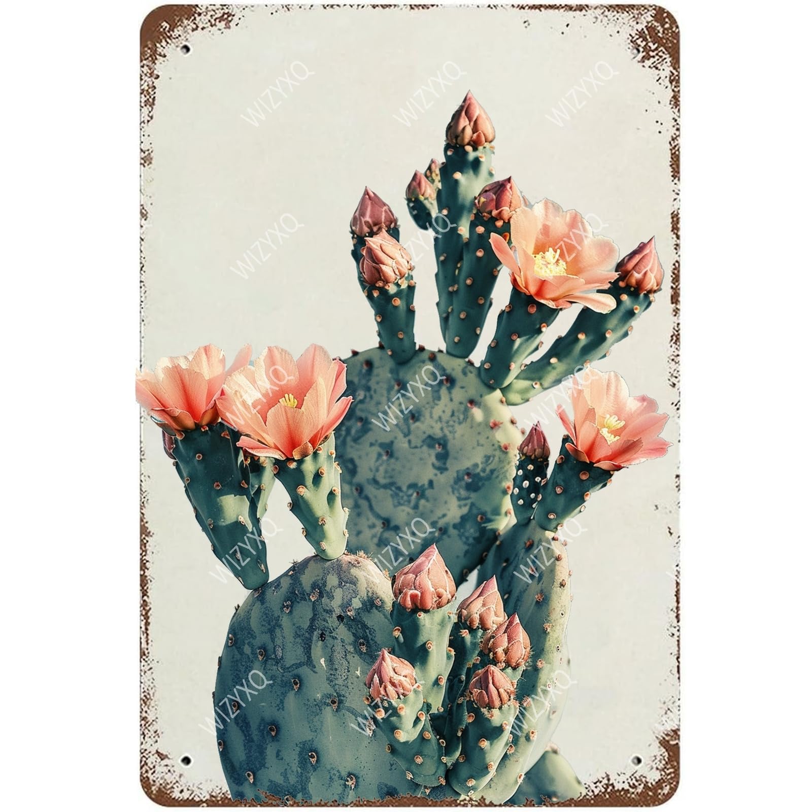 Flowers Metal Signs Vintage A Bouquet of Wild Flowers Tin Sign Retro Wall Decor for Living Room Bedroom Greenhouse Garden Yard Shop Bar 8×12 Inches