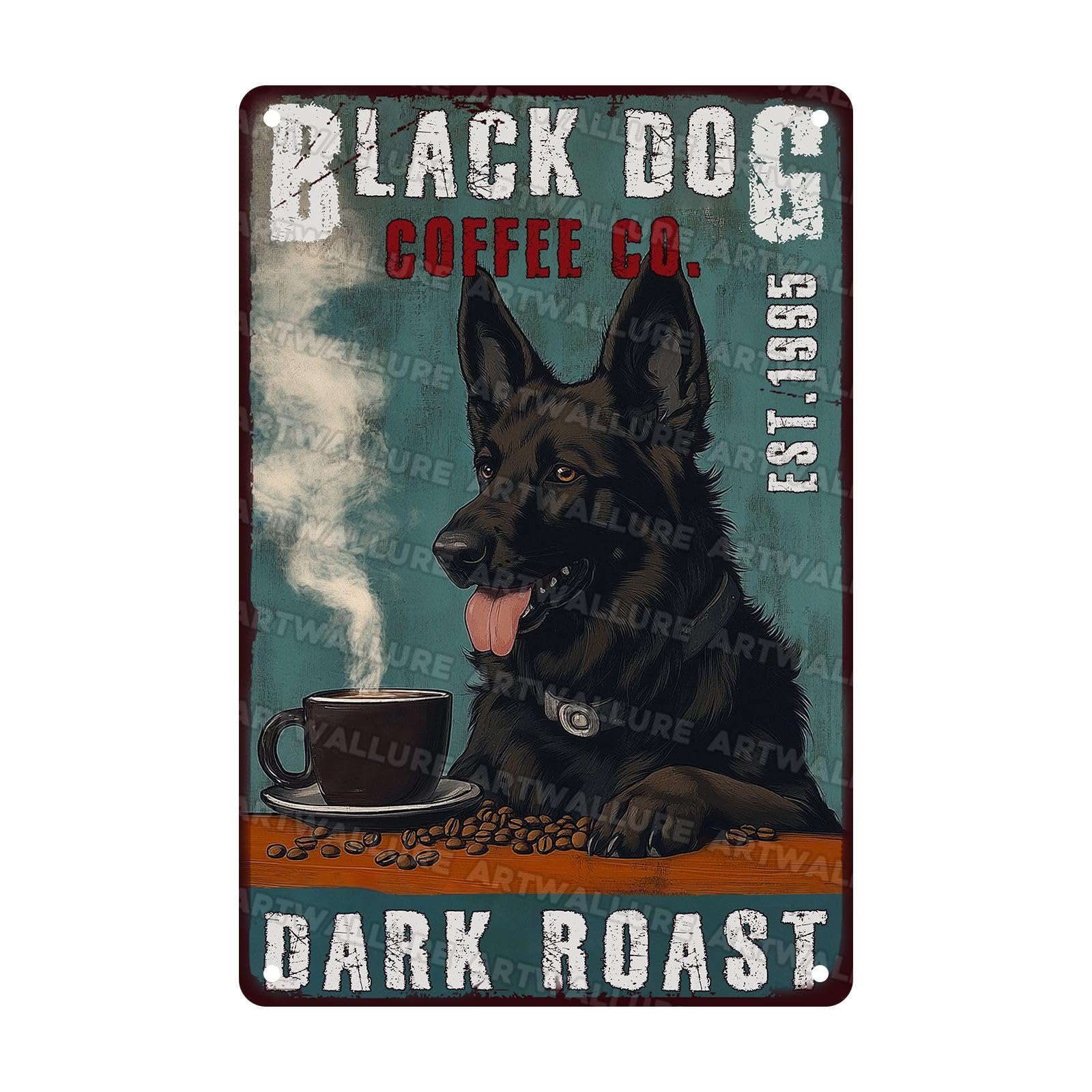 Woman Coffee Vintage Metal Tin Sign Drink Coffee Do Stupid Things Tin Sign for Home Office Decor 8x12Inch