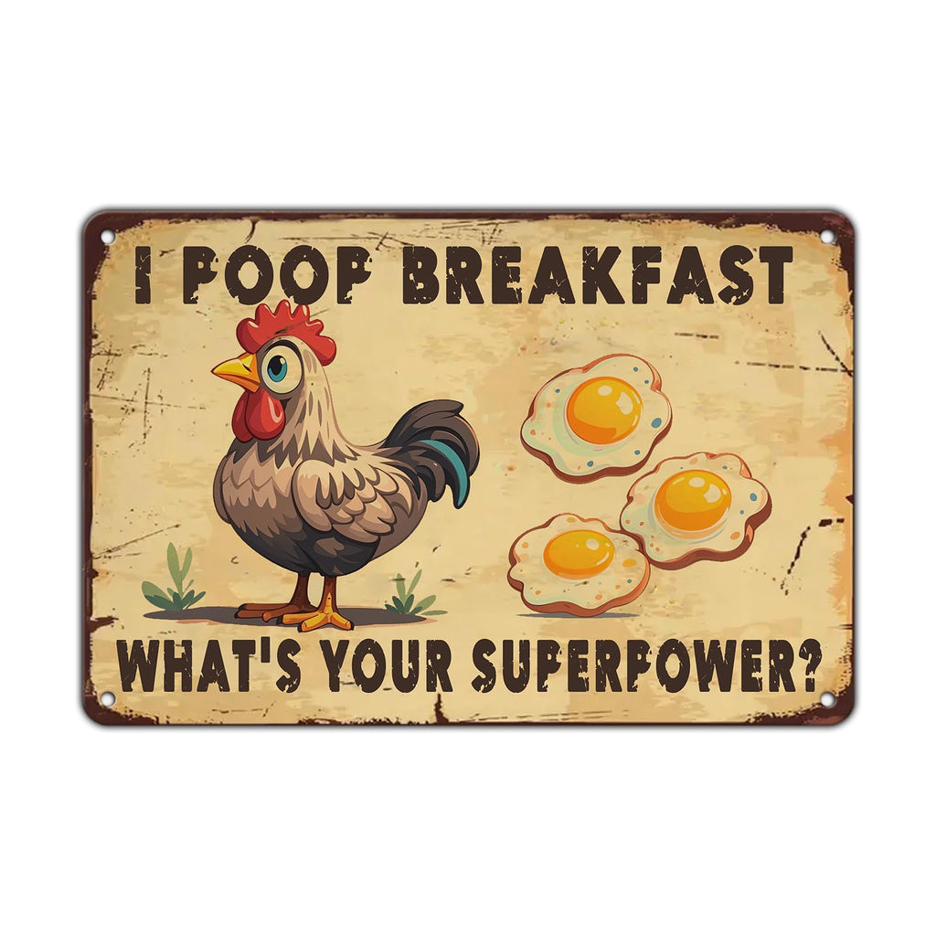Chicken Metal Signs Rooster Kitchen Wall Decor Today I Will Pry More Worry Less Tin Sign 12x8 Inch Funny Chicken Coop Accessories Rooster Home Farm Yard Garden Decor