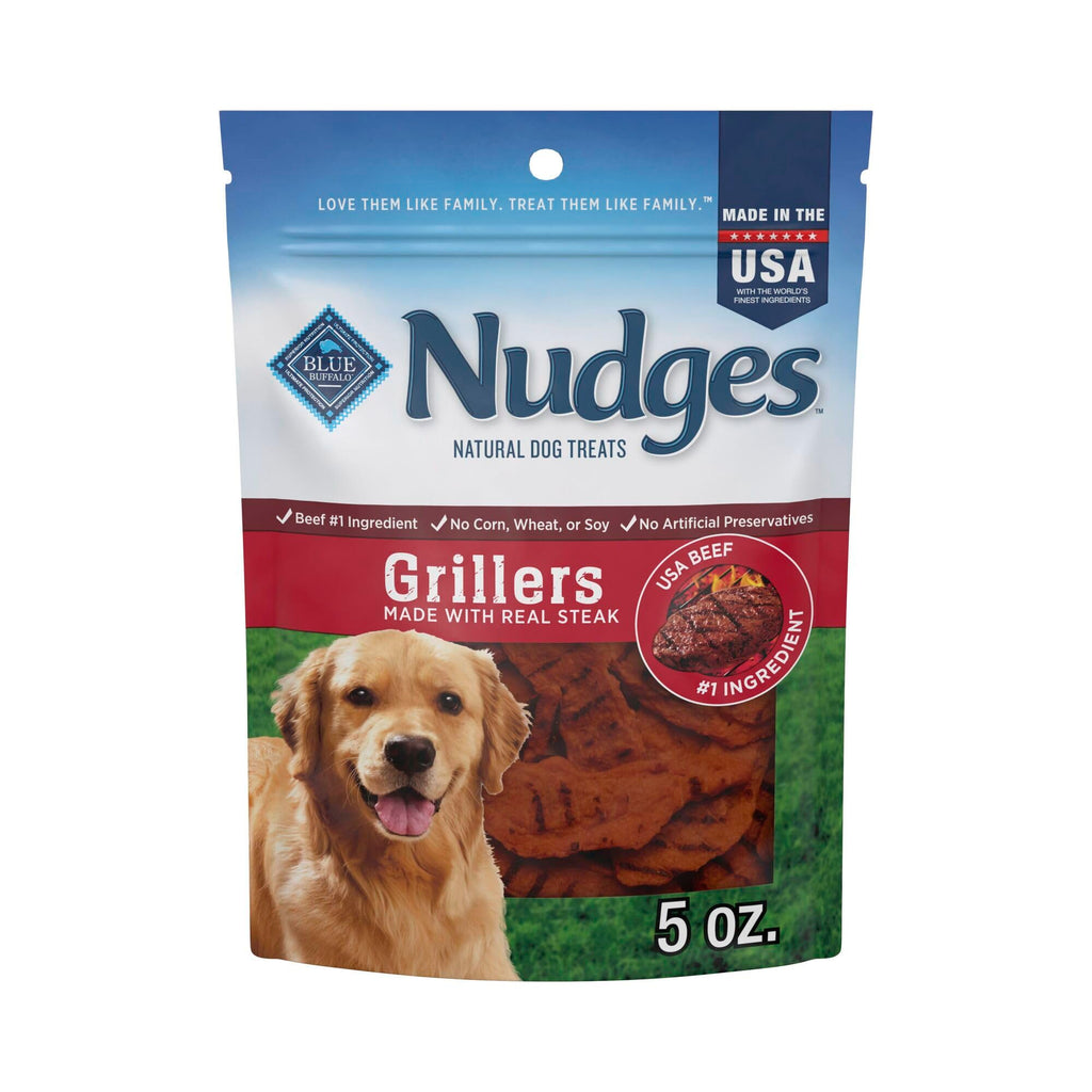 Blue Buffalo Nudges Chicken Homestyle Natural Dog Treats, Pot-Pie-Inspired Recipe, Healthy Reward or Training Treat, Made in the USA with Real Chicken, No Artificial Preservatives, 16 oz.