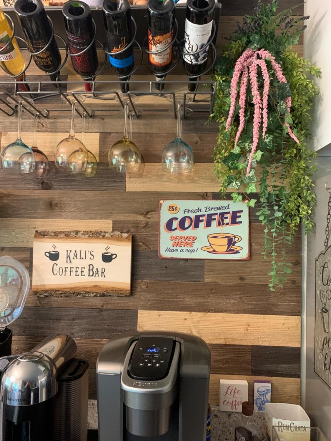 ERLOOD Fresh Brewed Coffee Served Here Have a Cup- Metal Retro Decor Vintage Tin Sign 12 X 8