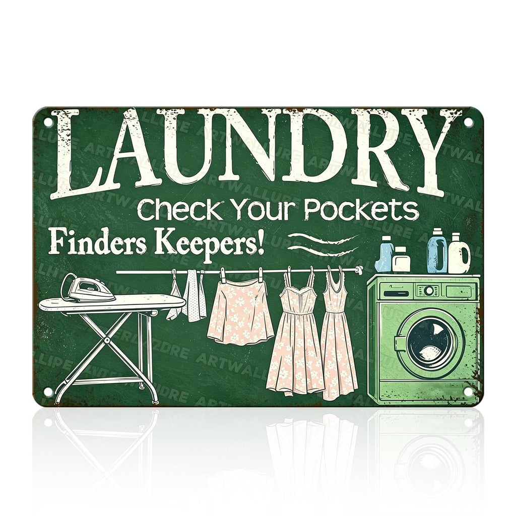 Laundry Metal Tin Sign Laundry Room Wall Decor Fresh Linens Breezy Days Signs Retro Posters for Bathroom Home Bedroom Laundromat Garden 8x12inch
