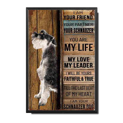Lygond Metal Sign Tin Sign Vintage Wall Art I Am Your Friend Gift for Boxer Lovers Dog Lovers Vintage Wall Art Prints Restroom Tin Sign for Pub 8×12 Inches