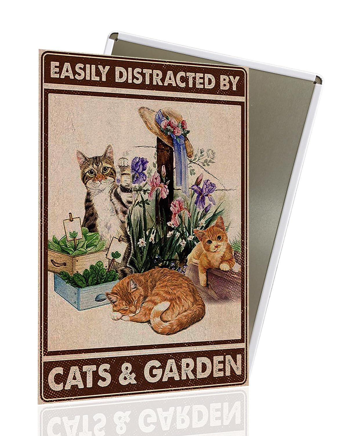 Vintage Black Cat Metal Sign, That's What I Do I Bake And I Know Things Funny Cat Sign Wall Decor for Bedroom Bathroom Retro Metal Tin Sign, Metal Cat Sign Home Decor For Cat Lovers 8x12â€³