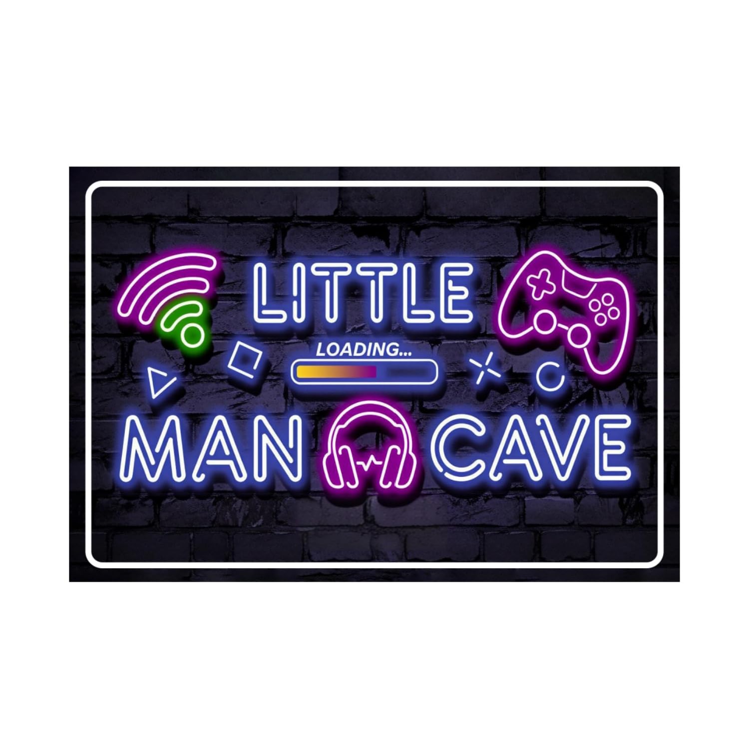 Vintage Metal Sign for Man Cave 12x8 Inch Aluminum - Retro Tin Signs for Man Cave Decor, Funny Wall Art for Garage Gifts for Him