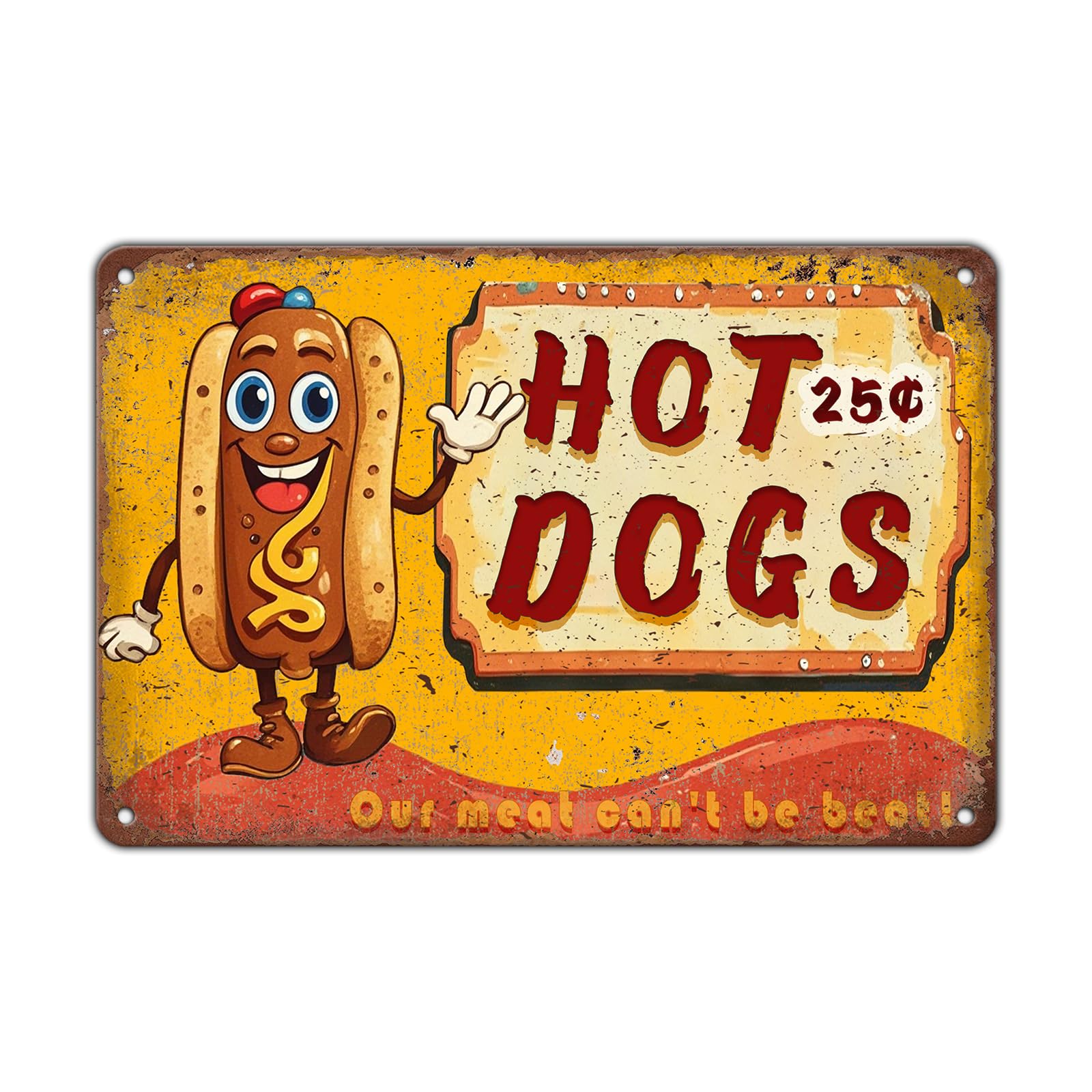 Dad's BBQ Metal Tin Sign BBQ Retro Metal Tin Sign Home Kitchen Wall Decor 12x8 Inch Funny Plaque