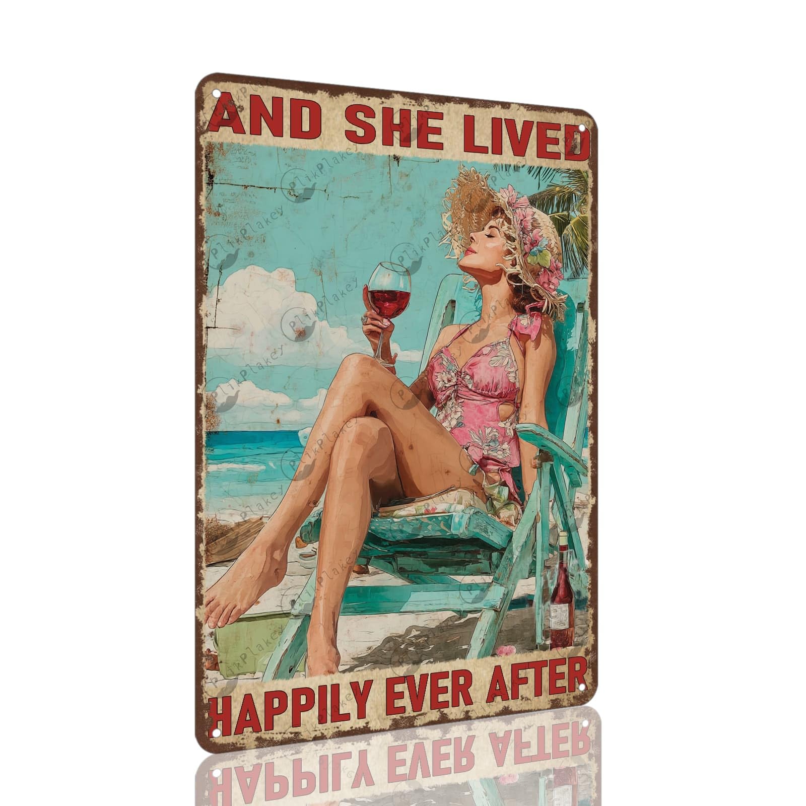 Vintage Sea Turtle Metal Sign Get Naked Unless You Are Just Visiting Don'T Make It Weird Fun Wall Decor for Home Beach Theme Bathroom Parlor Tin Plaque 12x8 Inch