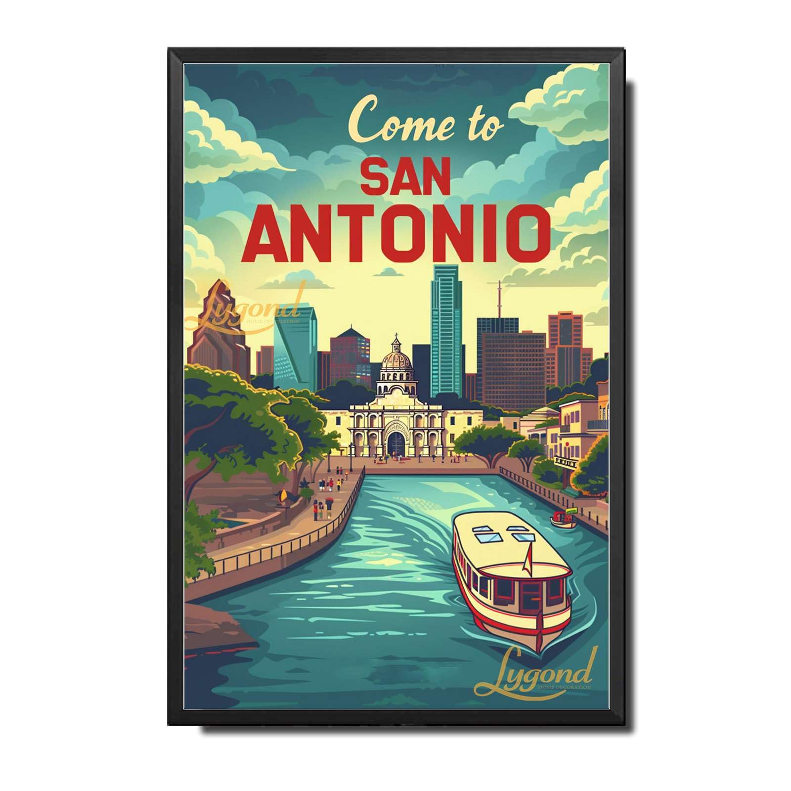 Lygond Metal Sign Tin Sign Vintage Wall Art Come to Chicago Travel Greenhouse Decor for Gift 8×12 Inches