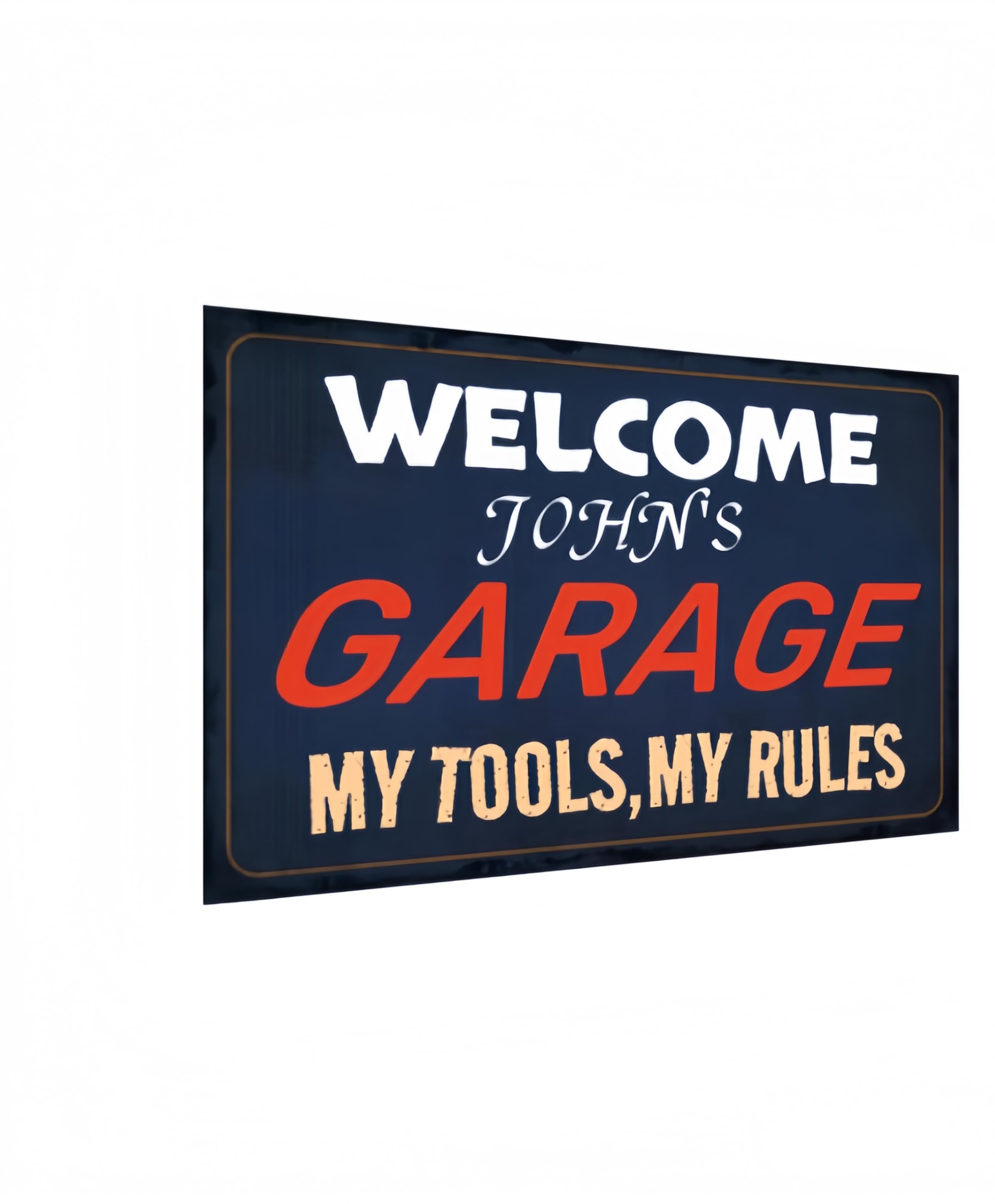 Golf Wall Decor Sign - Funny Tin Sign - Vintage Style Metal Plaque for the Man Den, Club, Bar or Sports Room, 8x12 Inch