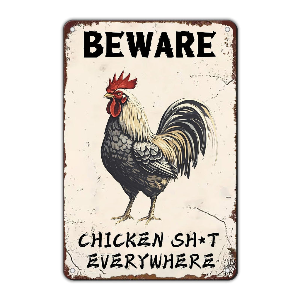 Chicken Metal Signs Rooster Kitchen Wall Decor Today I Will Pry More Worry Less Tin Sign 12x8 Inch Funny Chicken Coop Accessories Rooster Home Farm Yard Garden Decor