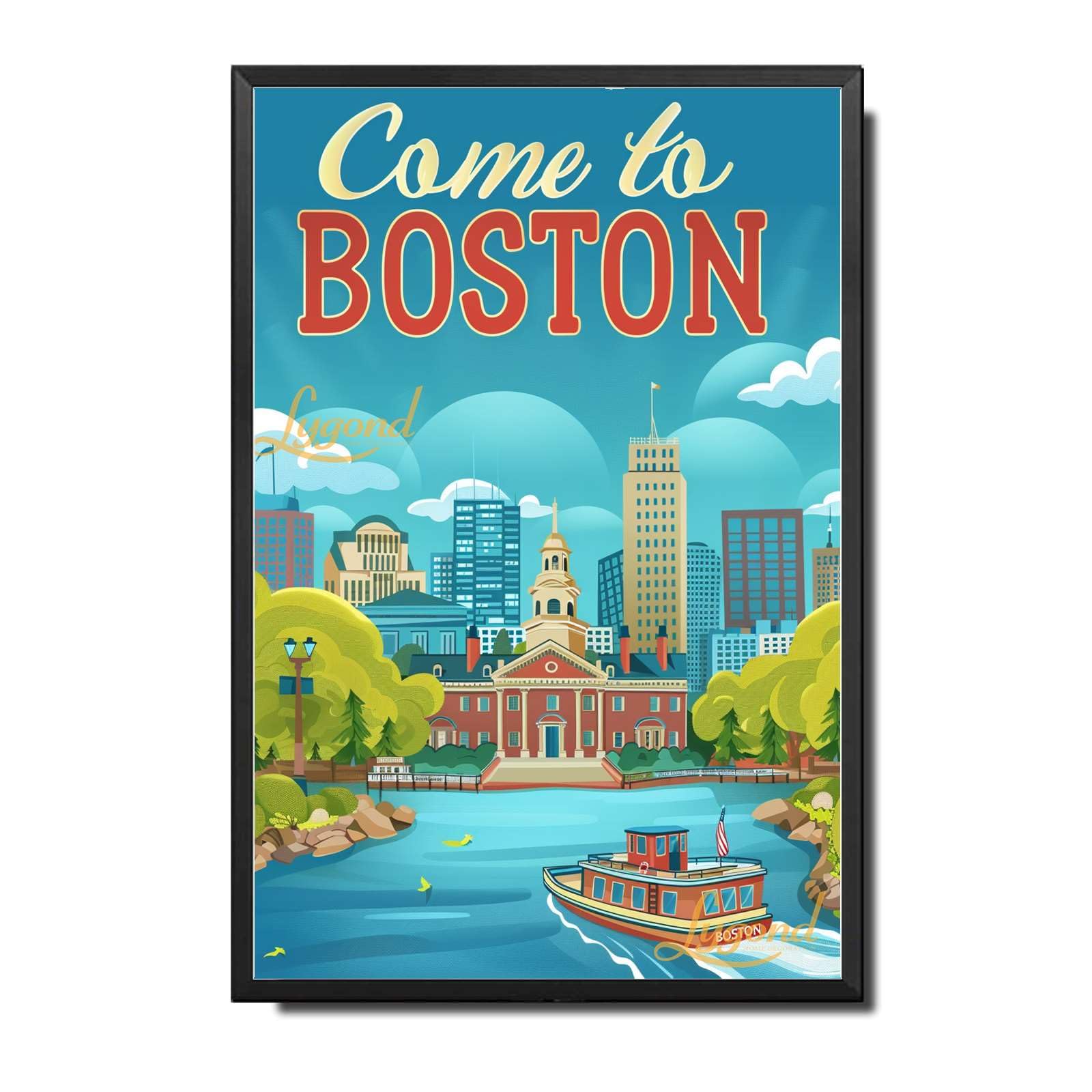 Lygond Metal Sign Tin Sign Vintage Wall Art Come to Chicago Travel Greenhouse Decor for Gift 8×12 Inches