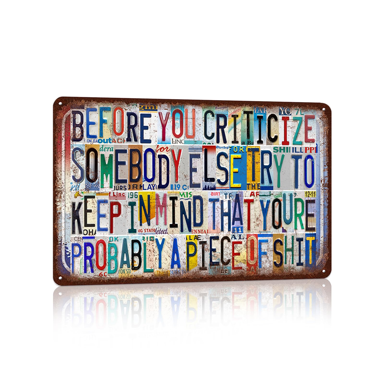 Vintage Metal Tin Signs Wall Decor for Man Cave Garage Bar Home 12 x 8 Inches - I Am Currently Unsupervised.I Know,It Freaks Me Out Too But The Possibilities Are Endless