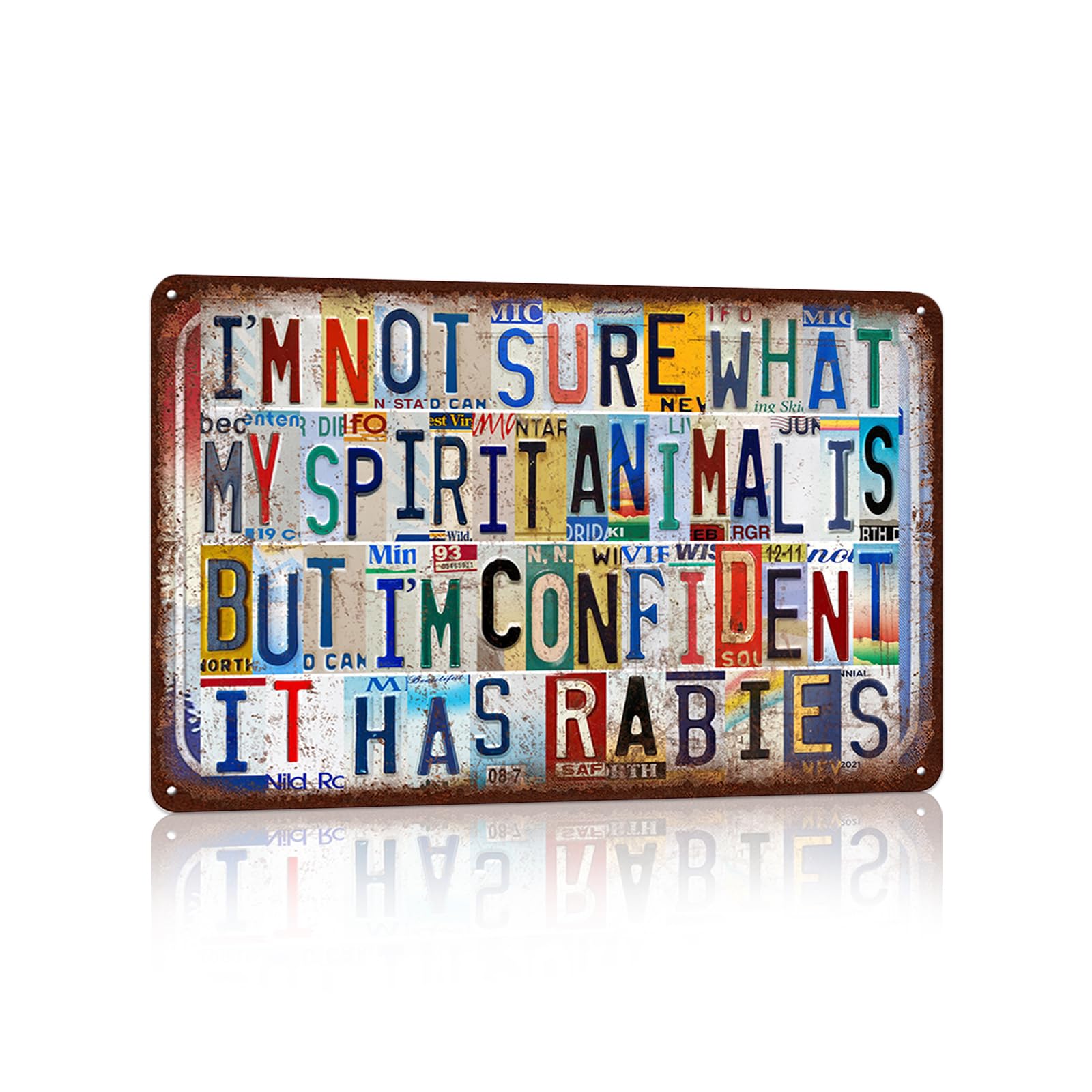 Vintage Metal Tin Signs Wall Decor for Man Cave Garage Bar Home 12 x 8 Inches - I Am Currently Unsupervised.I Know,It Freaks Me Out Too But The Possibilities Are Endless