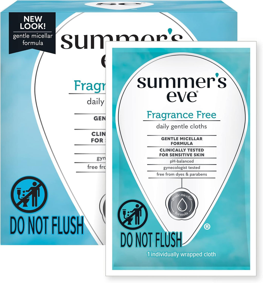 Summer's Eve Amber Nights Feminine Wipes, with Gentle pH-Balanced Formula Designed to Remove Odor, Individually Wrapped Wipes, 12 Count