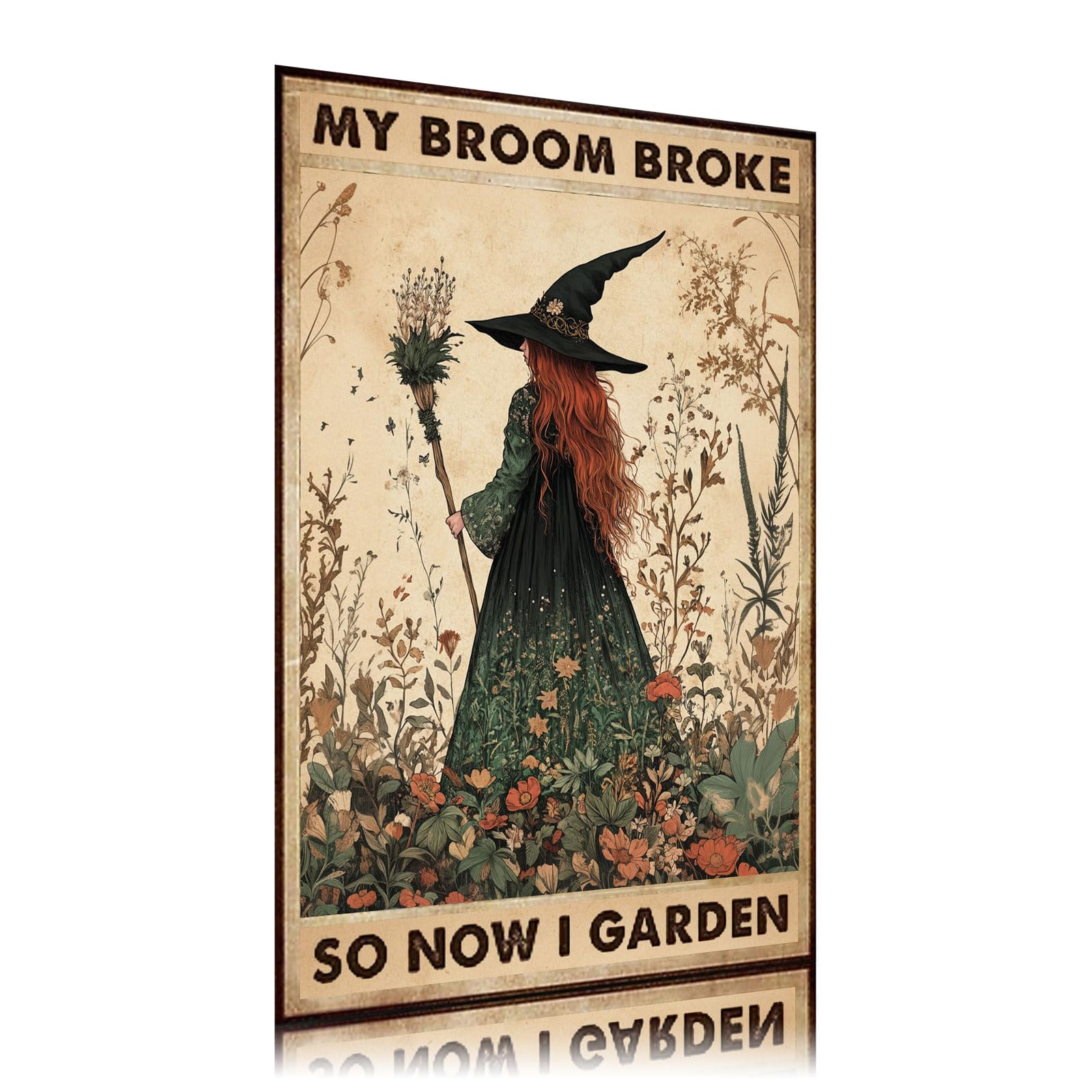 Metal Signs Wildflower Vintage Metal Tin Sign for Home Office Kitchen Bar Cafe Garden Wall Decor 12x8 Inch