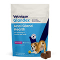 Vetnique Glandex Anal Gland Soft Chew Treats with Pumpkin for Dogs Digestive Enzymes, Probiotics Fiber Supplement for Dogs Boot The Scoot (Advanced Strength Duck/Bacon, 60 Ct)