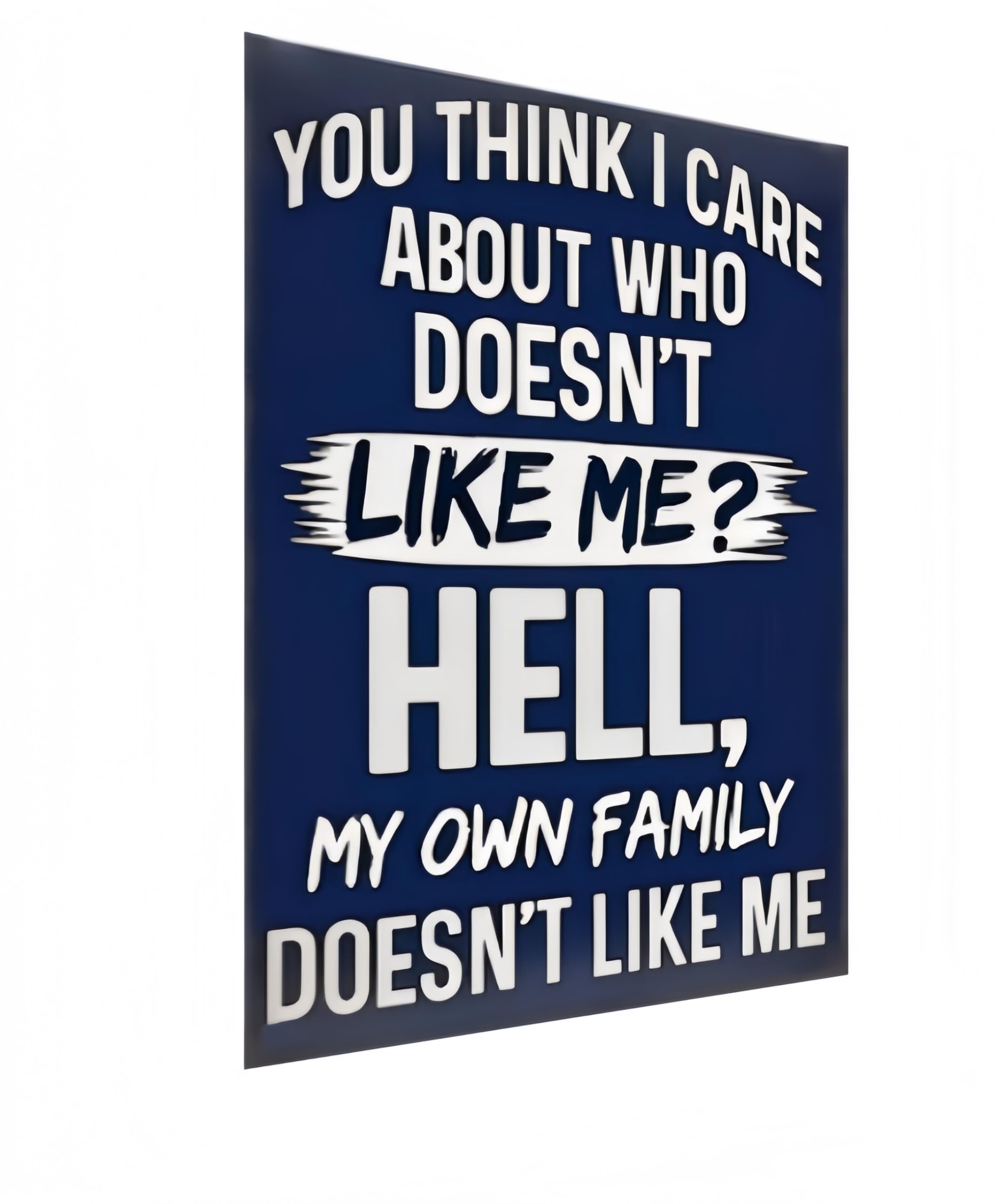Humorous Metal Wall Sign Sarcastic Vintage Tin Sign for Office, Home, Bar, Garage - Funny Wall Decor 8x12 Inch