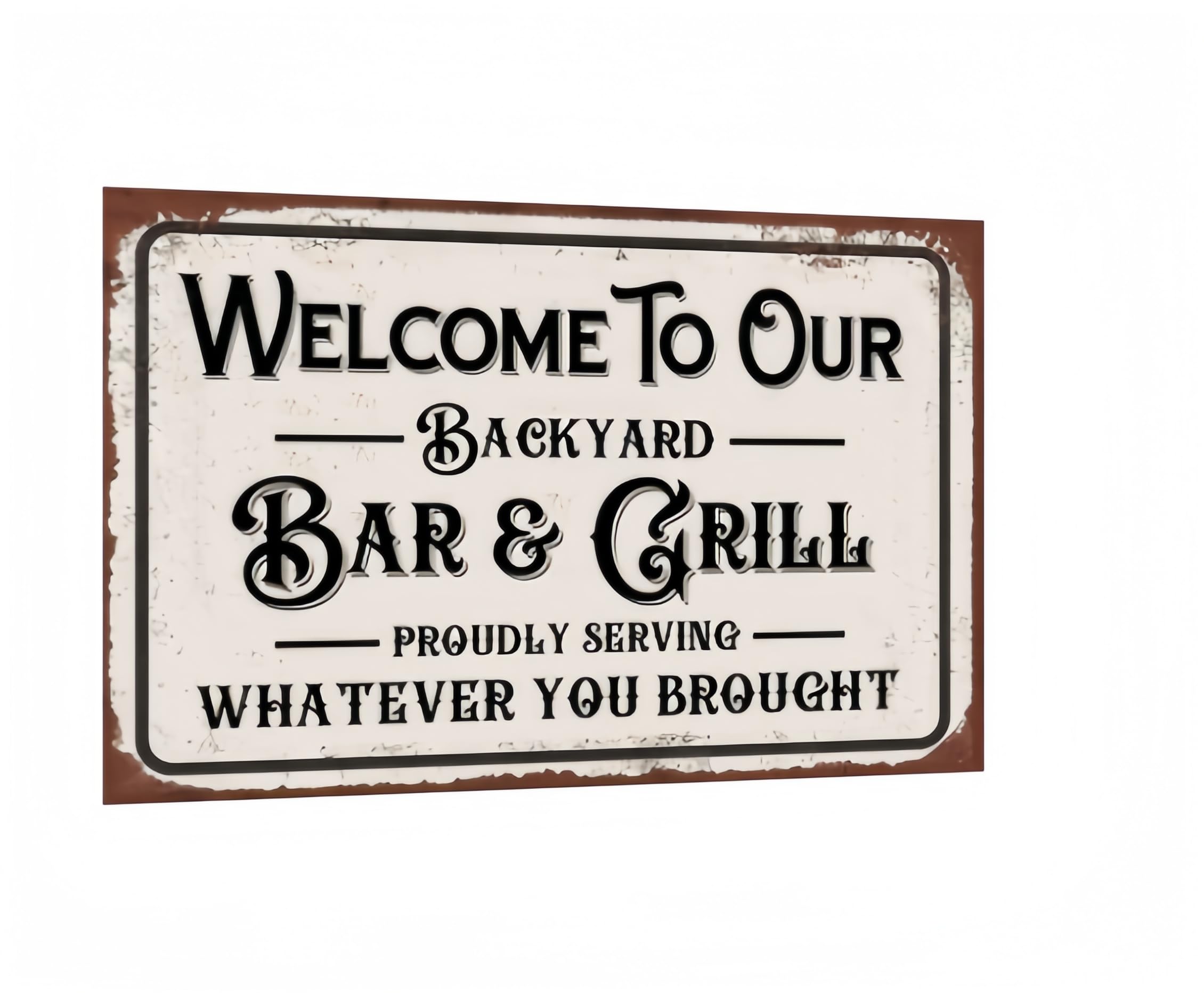 Vintage Metal Tin Sign Funny Sarcastic Party Wall Art Decor Signs 8x12 Inch Funny Tin Sign - Humorous "It's All Fun And Giggles" Quote - Vintage Style Sign for Home Bar, Man Cave, Garage, and Bathroom Décor Gifts