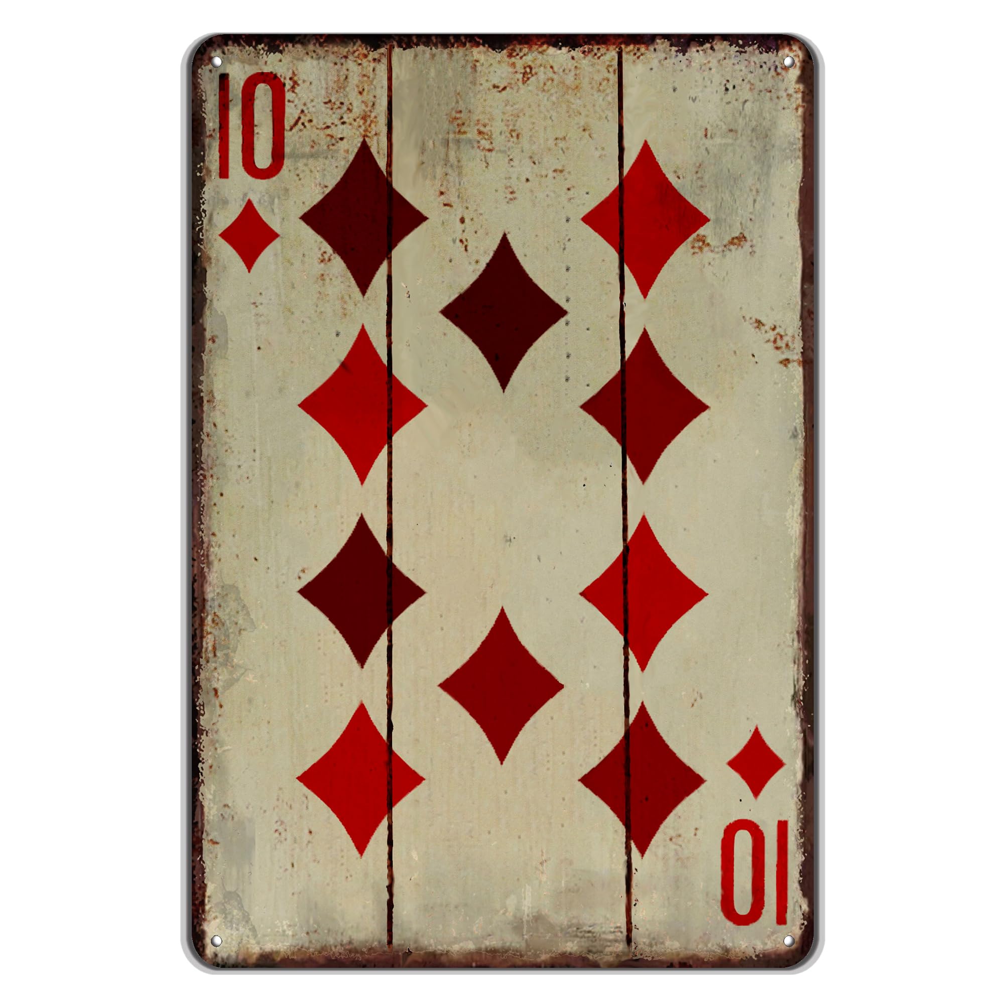 Vintage Poker Wall Decor Metal Sign Retro tin Sign Wall Decorative Signs for Man Cave Home Cafe Pub bar Shop 12x8 Inch Spades Ace