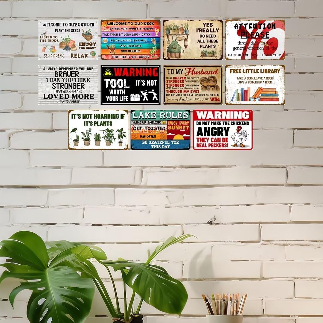 KanaAt Attention! Please Throw Darts in the General Direction of the Dart Board Thank You Tin Sign Funny Man Cave Decor Retro Bar Wall Decor 8x12 Inches, WeDull-11