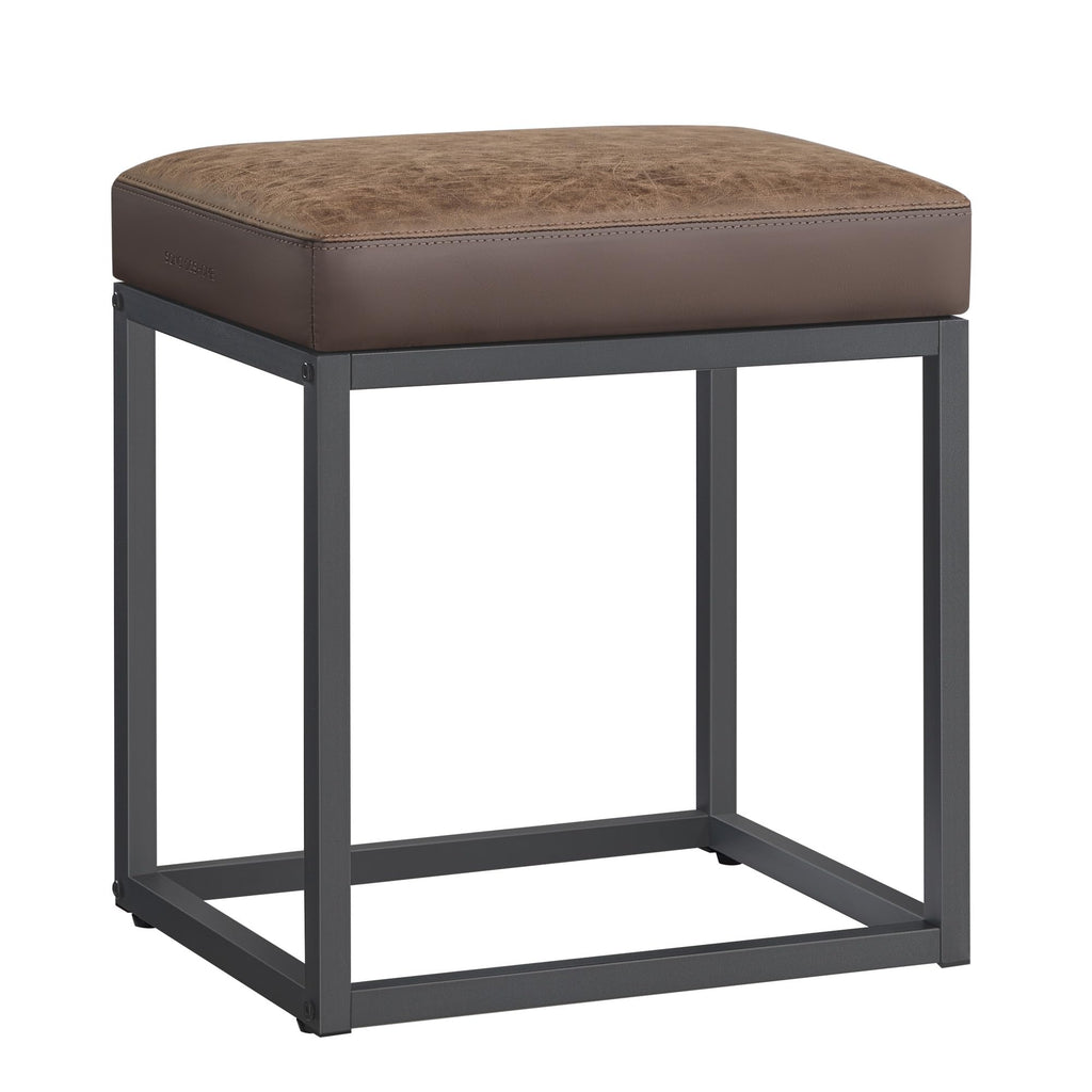 SONGMICS Home LUIZ Collection - Ottoman Footstool, Rectangle Ottoman, Vanity Chair Stool, Footrest, Reversible Top, Side Table, Max. Load 660 lb, Bedroom Living Room Entryway, Dove Gray ULOM079G01