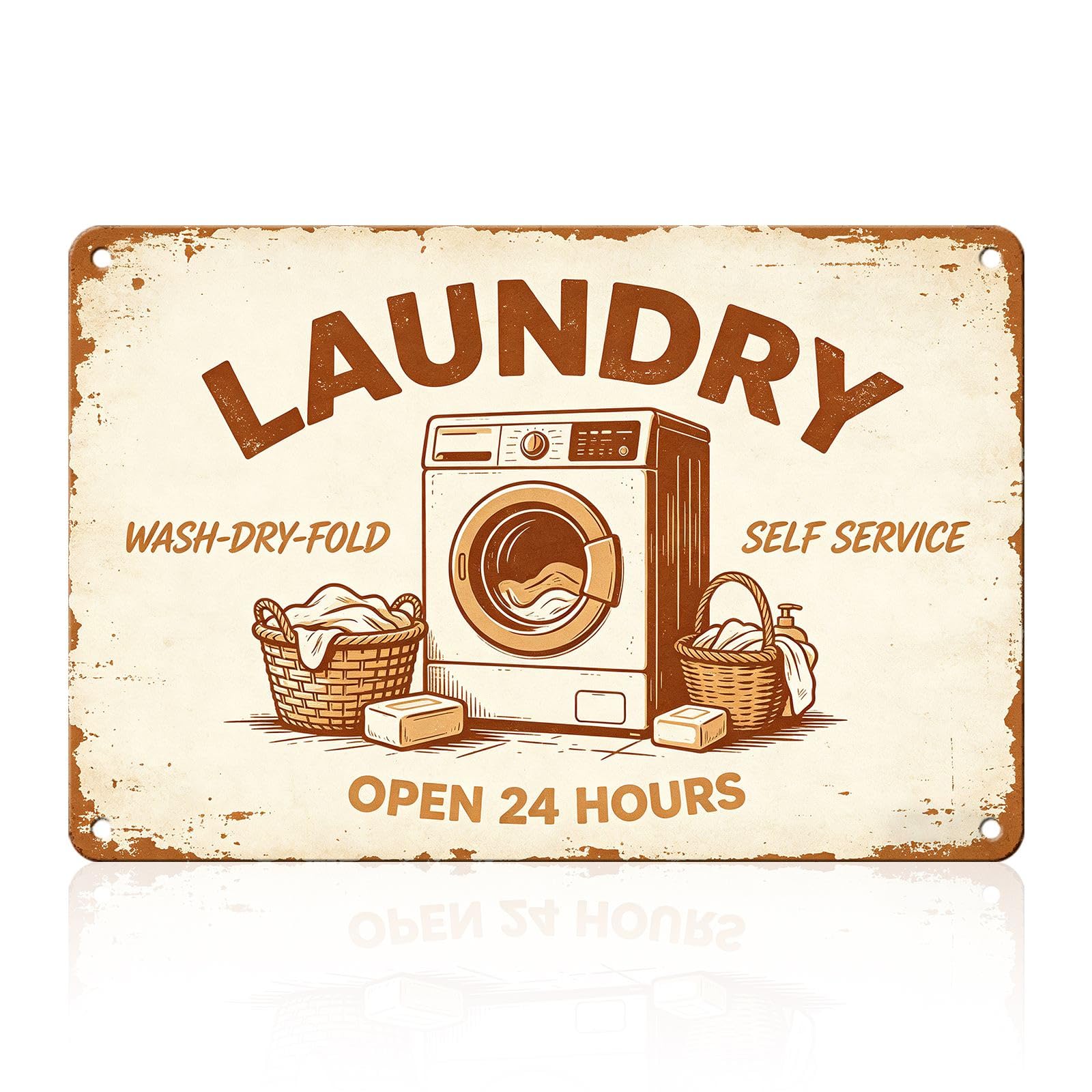 Laundry Metal Tin Sign Laundry Room Wall Decor Fresh Linens Breezy Days Signs Retro Posters for Bathroom Home Bedroom Laundromat Garden 8x12inch